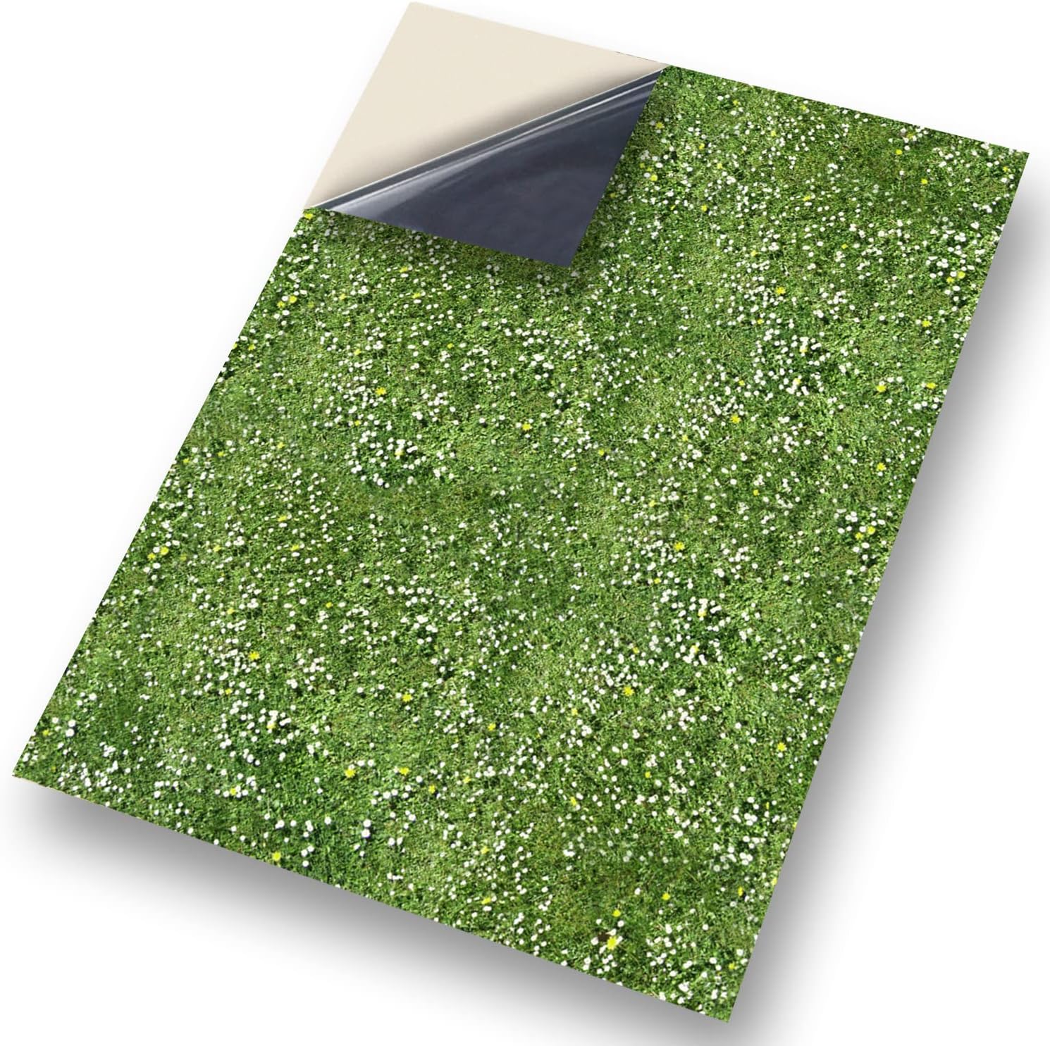 Stick & Go Repositionable Self Adhesive Dolls House Wallpaper 1:12 Scale (1 Sheet) - Grass - No. 71