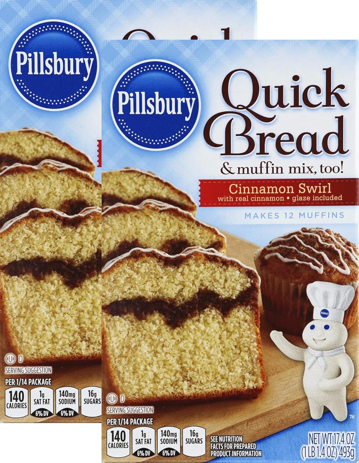 Pillsbury Quick Bread & Muffin Mix (Pack of 2)