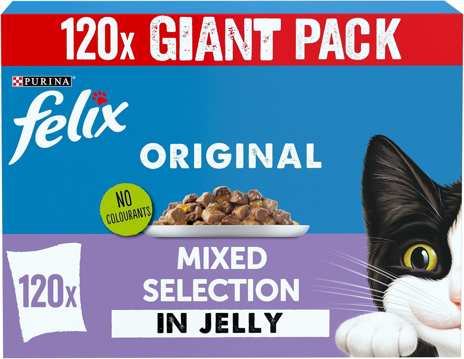 FELIX Original Mixed Selection in Jelly Wet Cat Food 120x85g