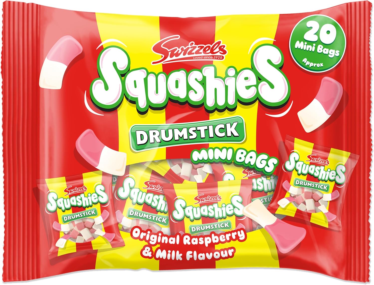 Swizzels Drumstick Squashiest Mini Bags, 280g