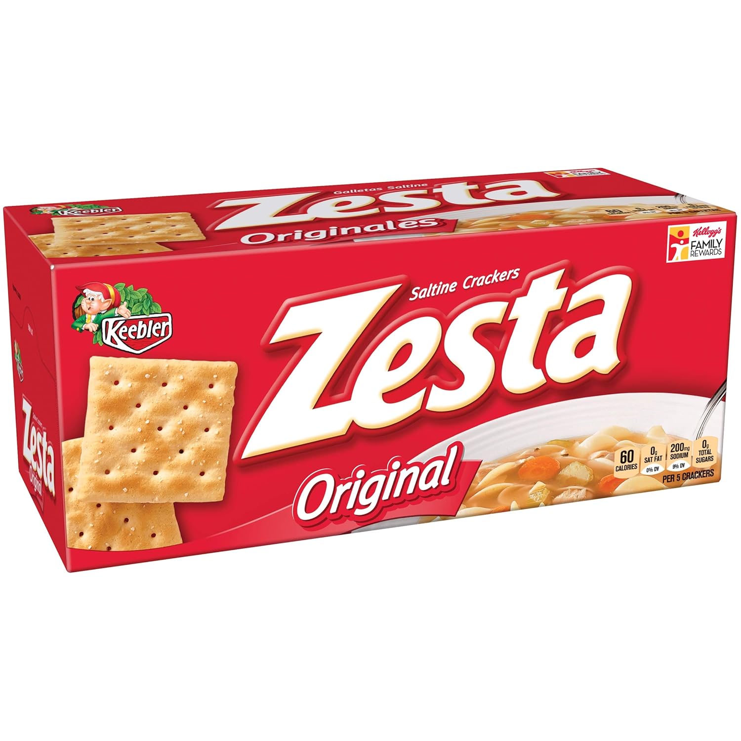 Zesta Saltine Crackers, Original, 16-Ounce Box (Pack of 6)