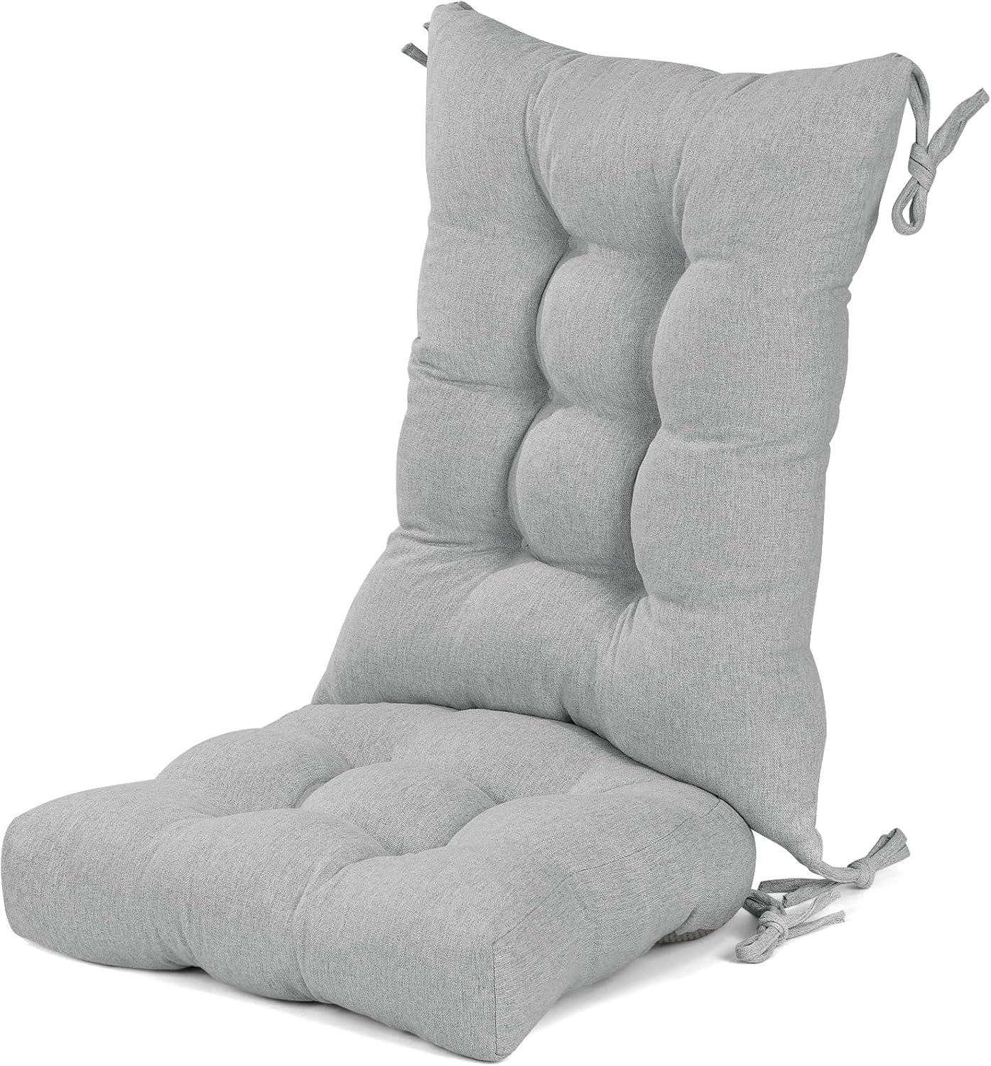 Lokex Rocking Chair Cushion,Double Non-Slip Chair Cushion with Lacing and Non-Slip Bottom，Suitable for Multi-Scene Application Indoor/Outdoor Rocking Chair Cushions (Light Grey)