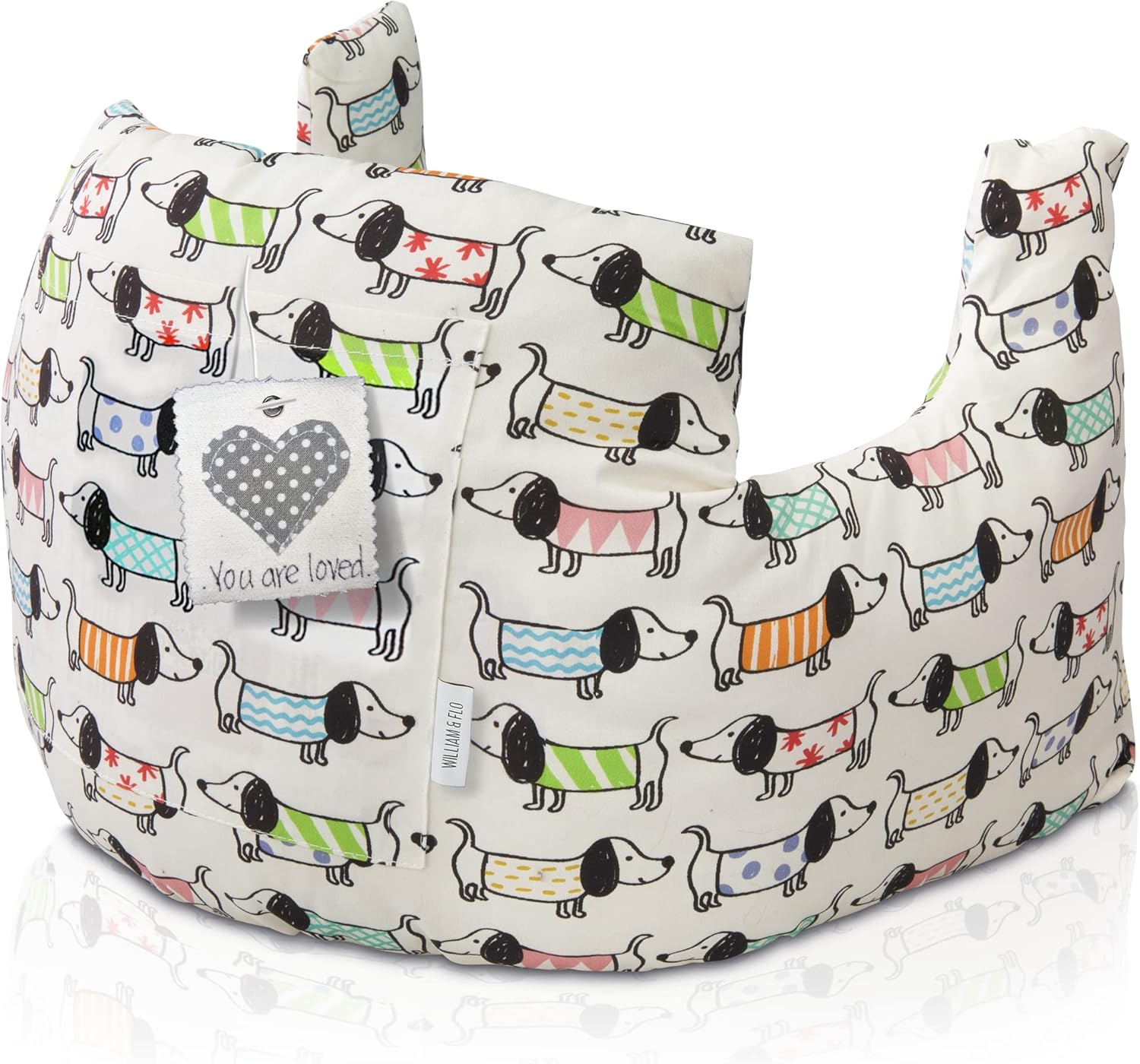 W&F HOME Breast Reduction Post Mastectomy Pillow After Breast Cancer Surgery Recovery, Tummy Tuck Post Surgery Supplies, C-Section Recovery I Chemo Breast Cancer Gifts for Women - Dachshund Dogs