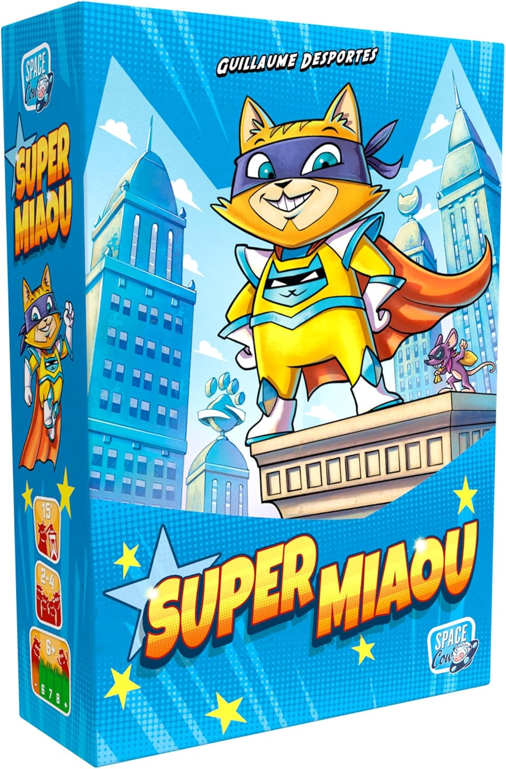 SPACE Cow | Super Meow | Family Card Game | Ages 6+ | 2-4 Players | 15+ Minutes Playing Time