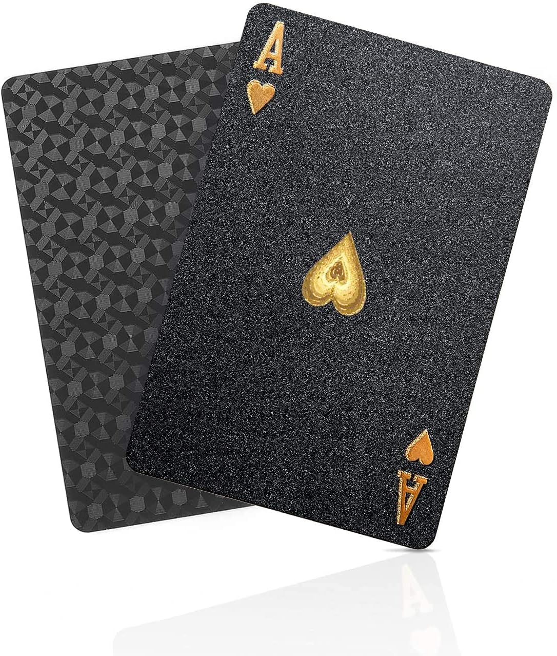 BIERDORF Waterproof Playing Cards Plastic Playing Cards Deck of Cards Gift Poker (Black Diamond Style)