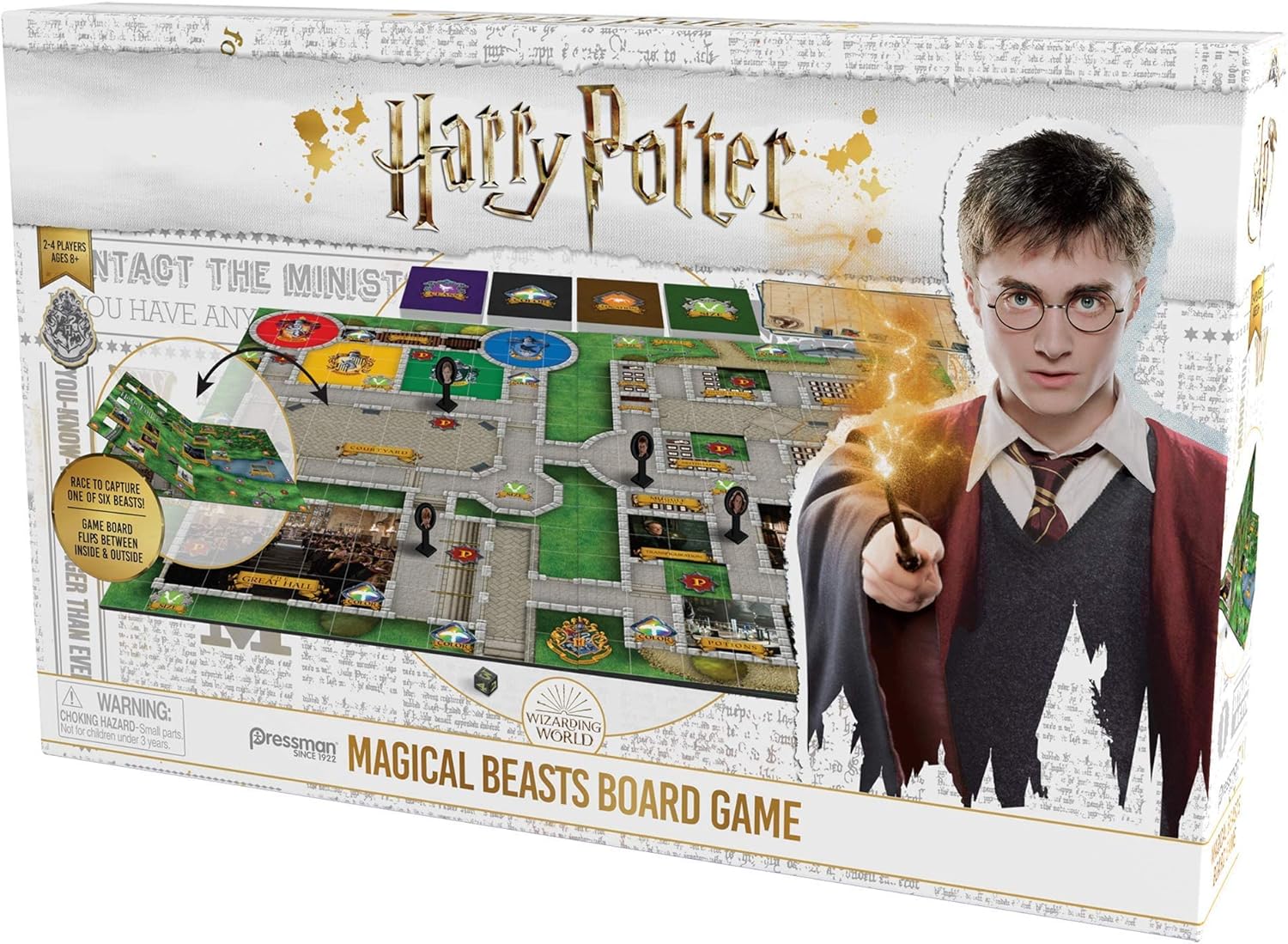 Goliath Games Harry Potter Quest for Beasts Game kids, 4 Players for aged 8+, Multi-Colour