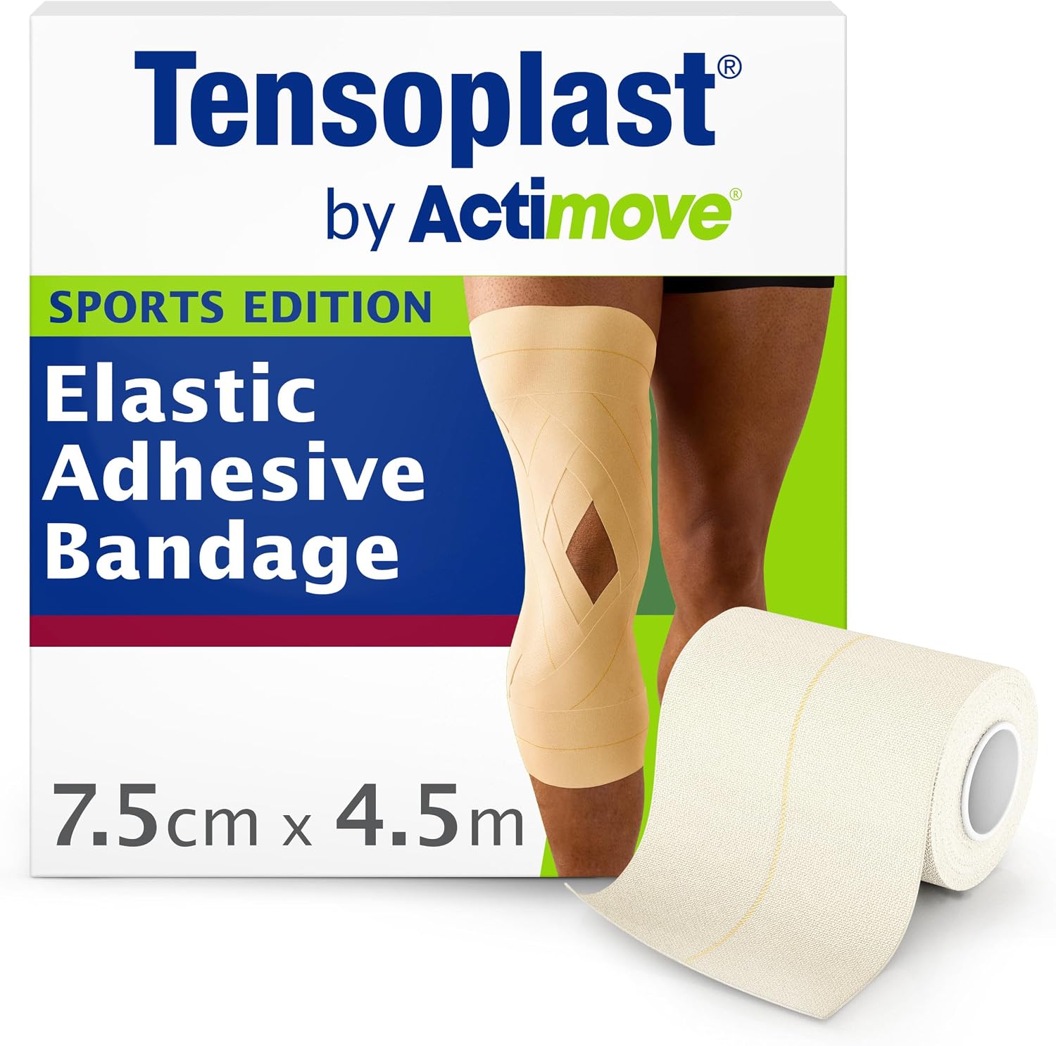 Tensoplast by Actimove Sports Edition EAB Tape, 7.5 cm x 4.5 m, 1 Roll