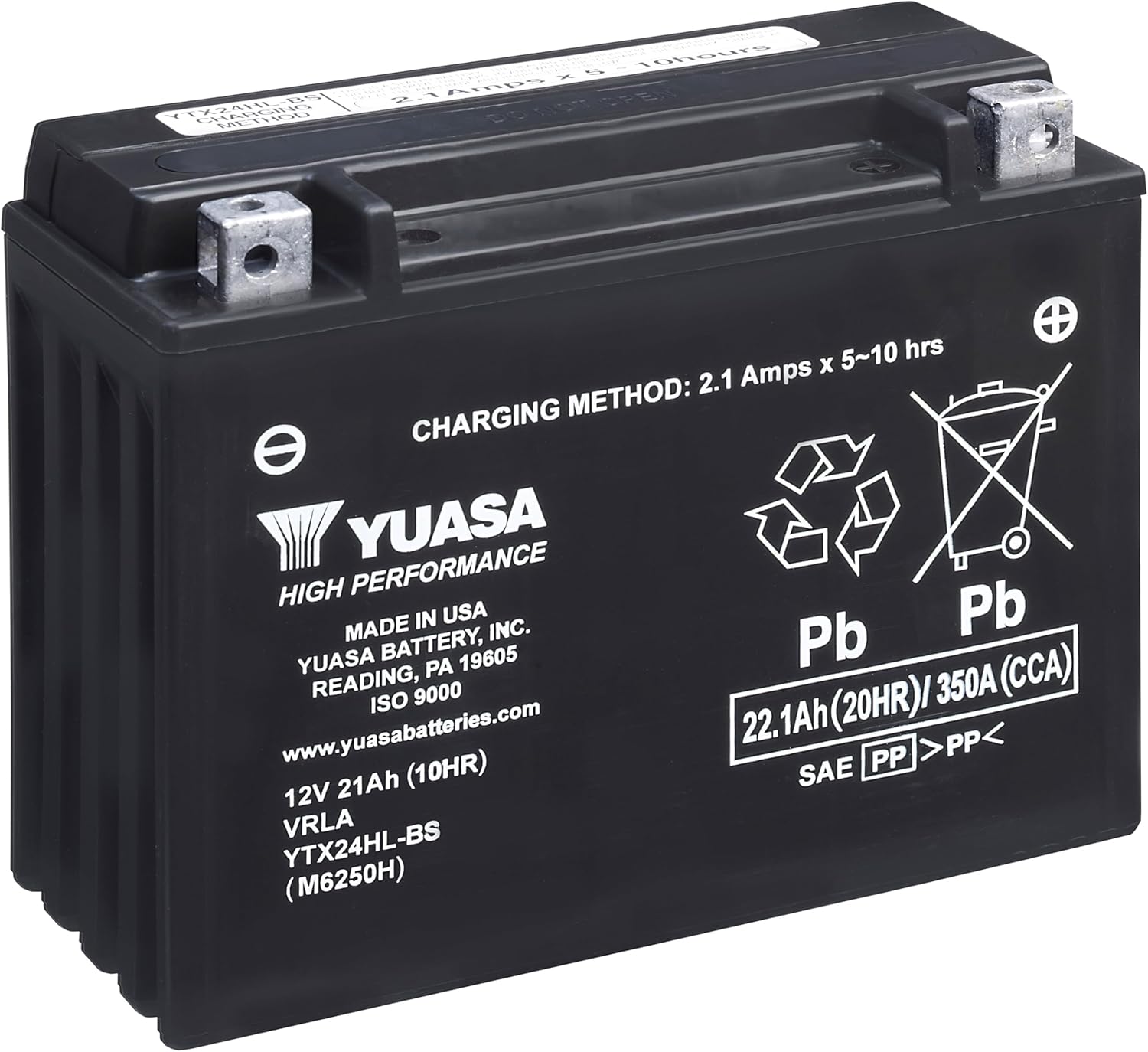 Yuasa YUAM6250H YTX24HL-BS Battery