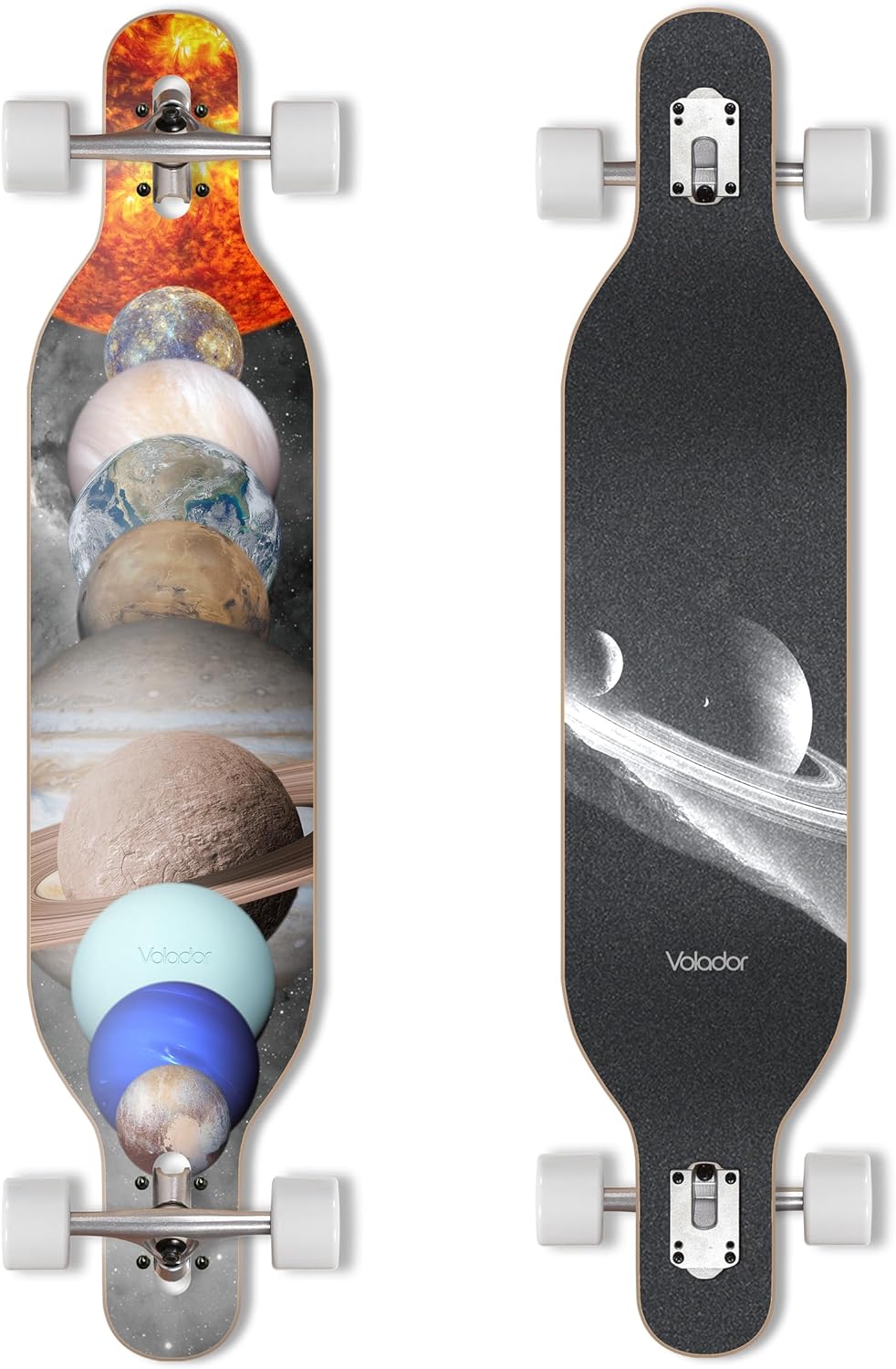 VOLADOR Freeride Longboard Cruiser | Maple Wood Deck| Drop Through Longboard Complete