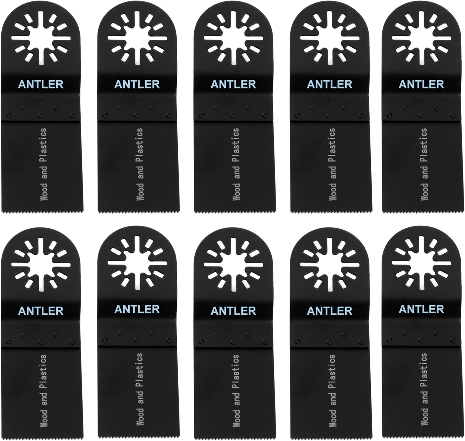 AB35WB 10x 35mm Antler Wood Cutter Blades Bosch, Fein Multimaster, Multitalent, Makita, Milwaukee, Einhell, Ergotools, Hitachi, Lidl Parkside, Ryobi, Vonhaus, Workzone Multitool Multi Tool Accessories