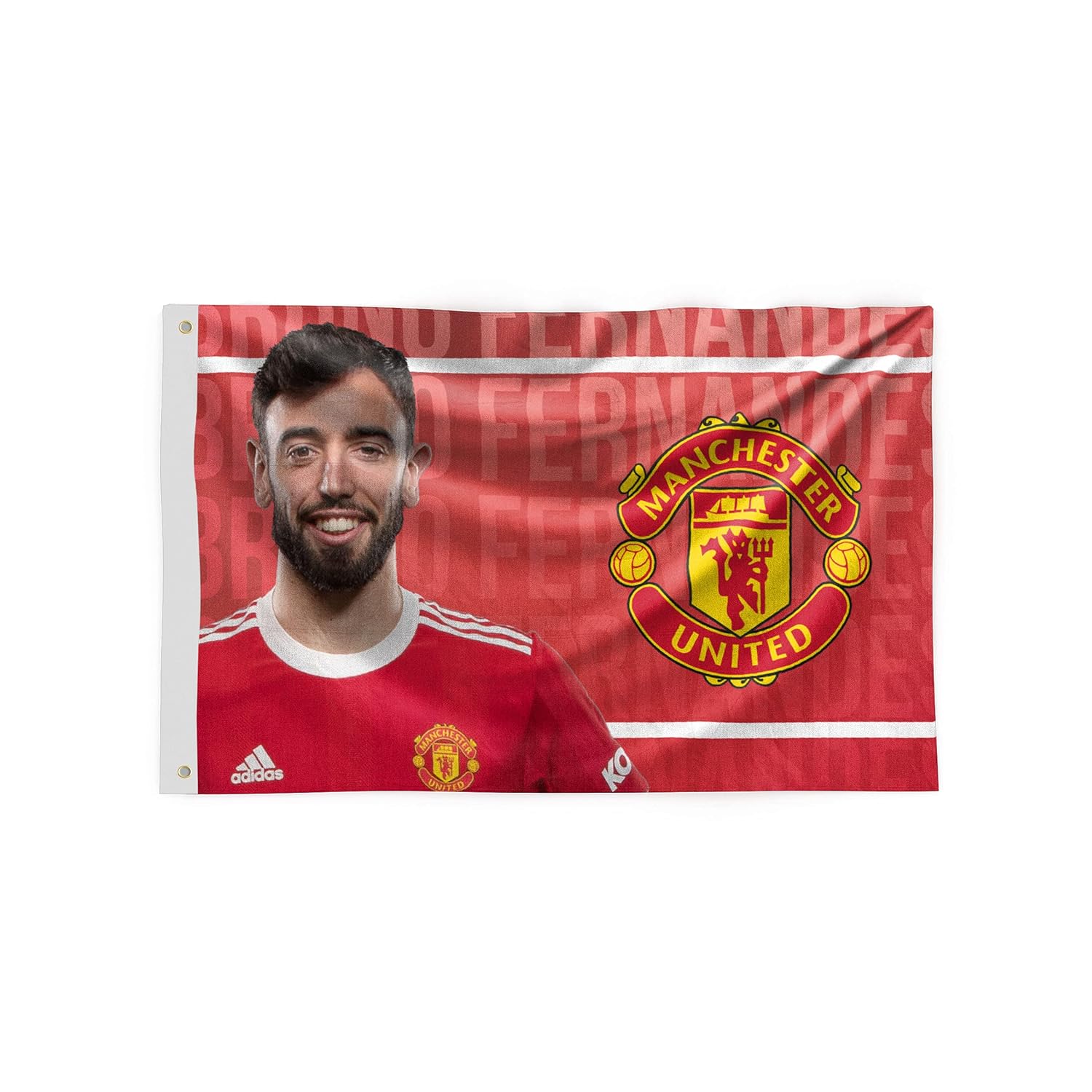 FOCO Premier League Football Manchester United Bruno Fernandes 3" x 5" Supporter Player Flag