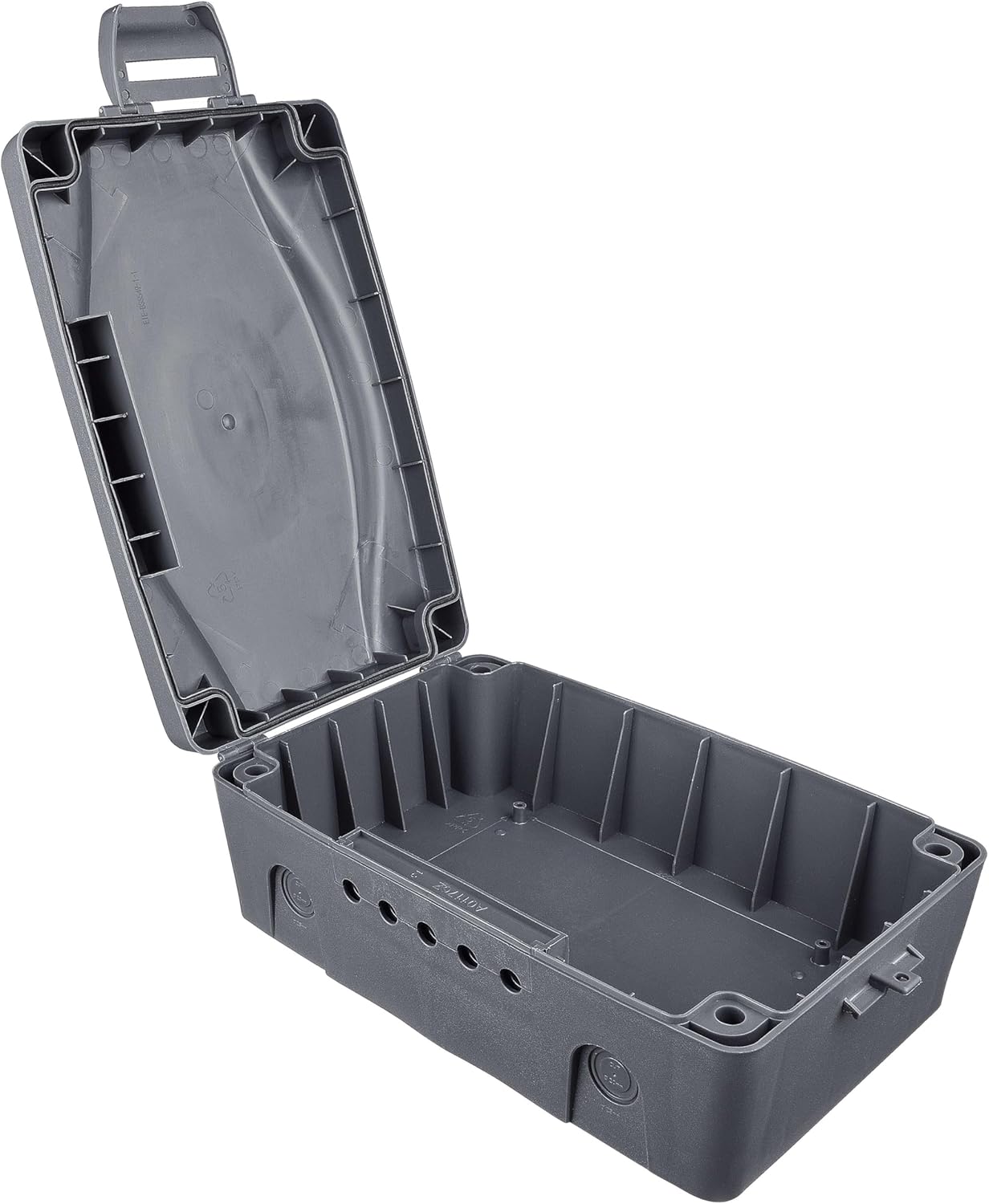 Masterplug WBX-MS Weatherproof Electric Box for Outdoors, 345 x 220 x 126.5 mm, Grey