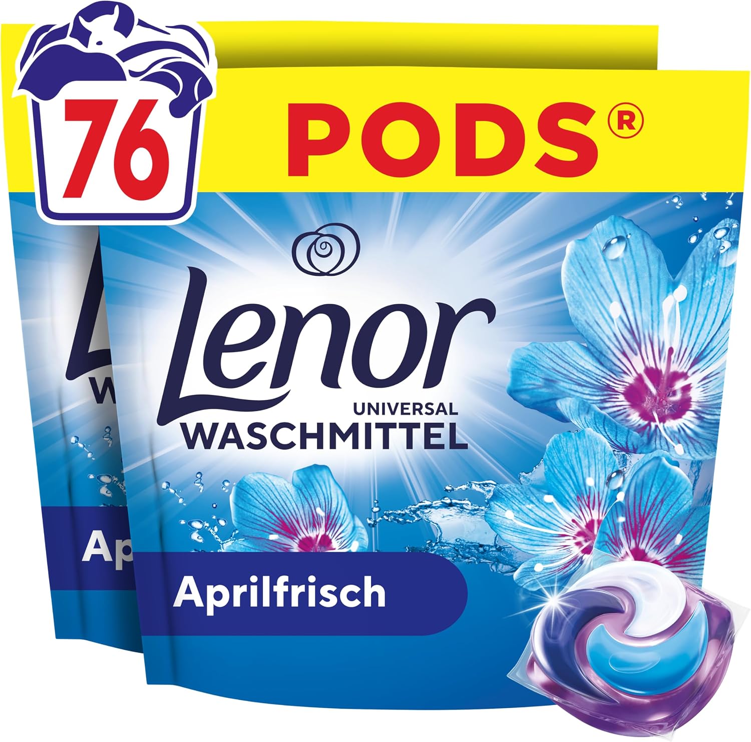 Lenor Pods Aprilfrisch Detergent 76 Washes