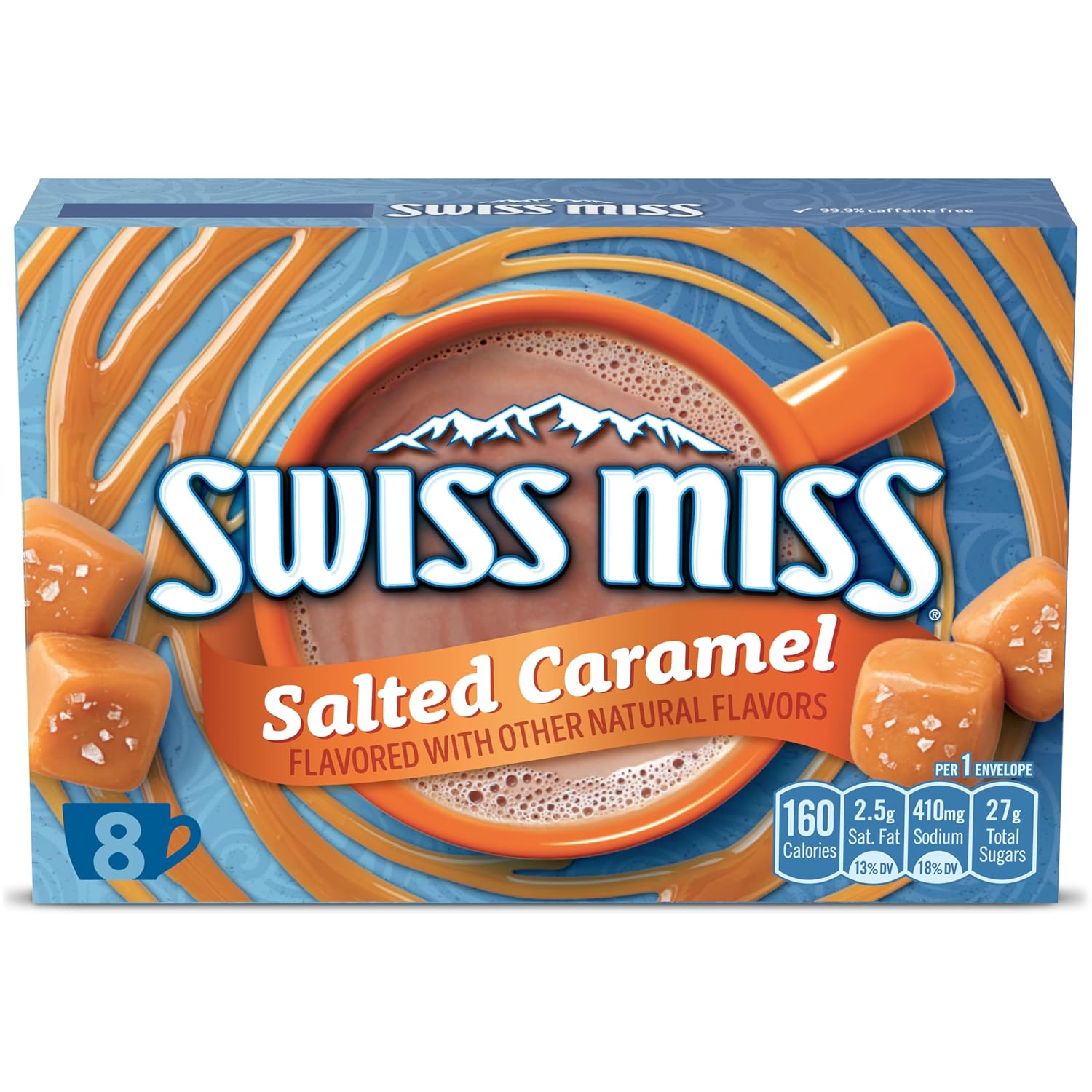 Swiss Miss Salted Caramel Flavored Hot Cocoa Mix, 1.38 oz., 8-ct