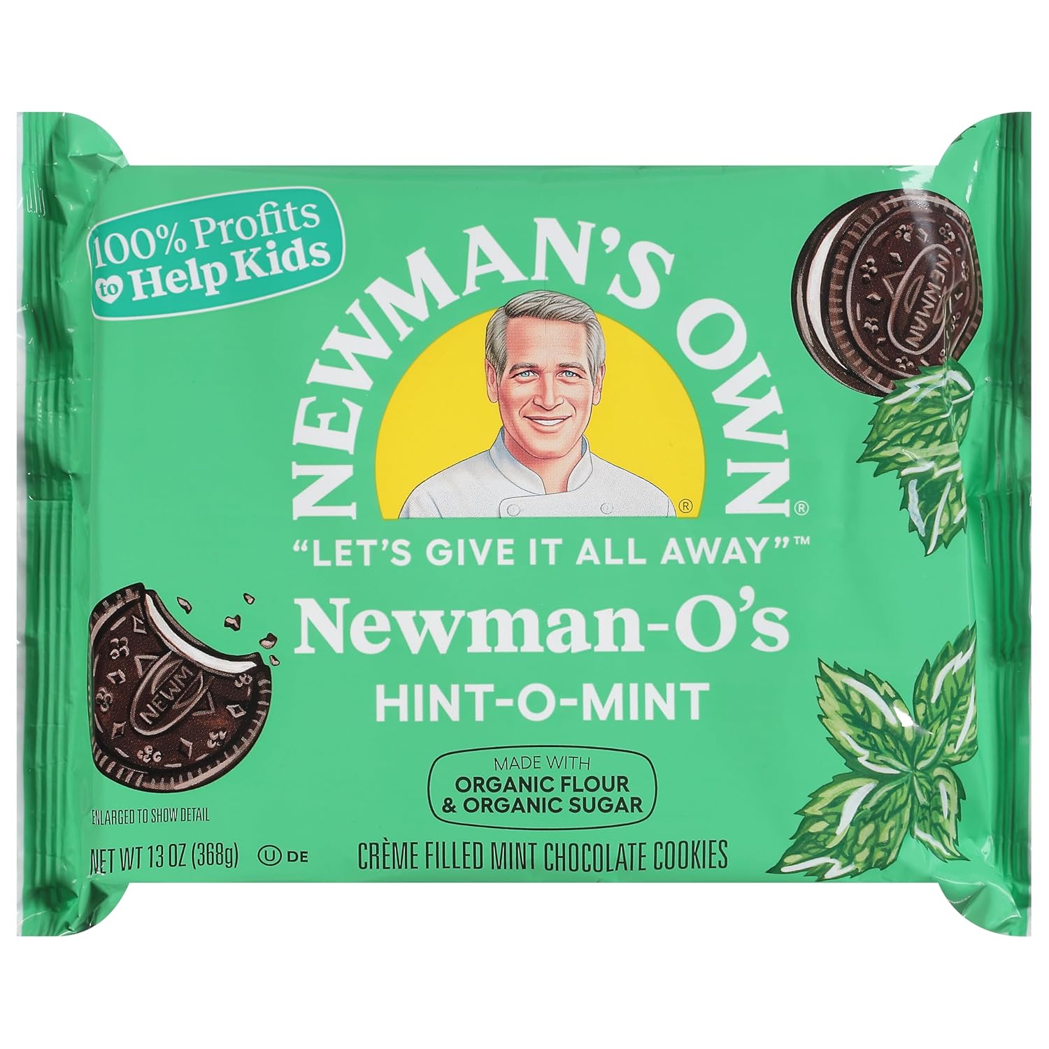 Newman's Own Organics Cookie O Mint Creme, 13 oz
