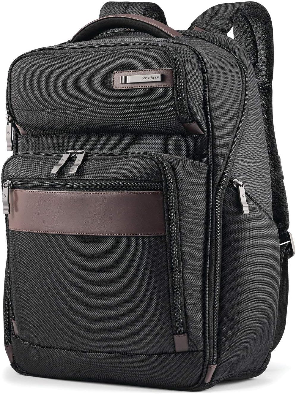 Samsonite Kombi Business Backpack – Ballistic Nylon, 15.6” Laptop Compartment, Tablet Pocket, SmartSleeve™, Multi-Pocket Organizer, Padded Straps & Back, Top Handle, Fleece-Lined Accessory Pocket