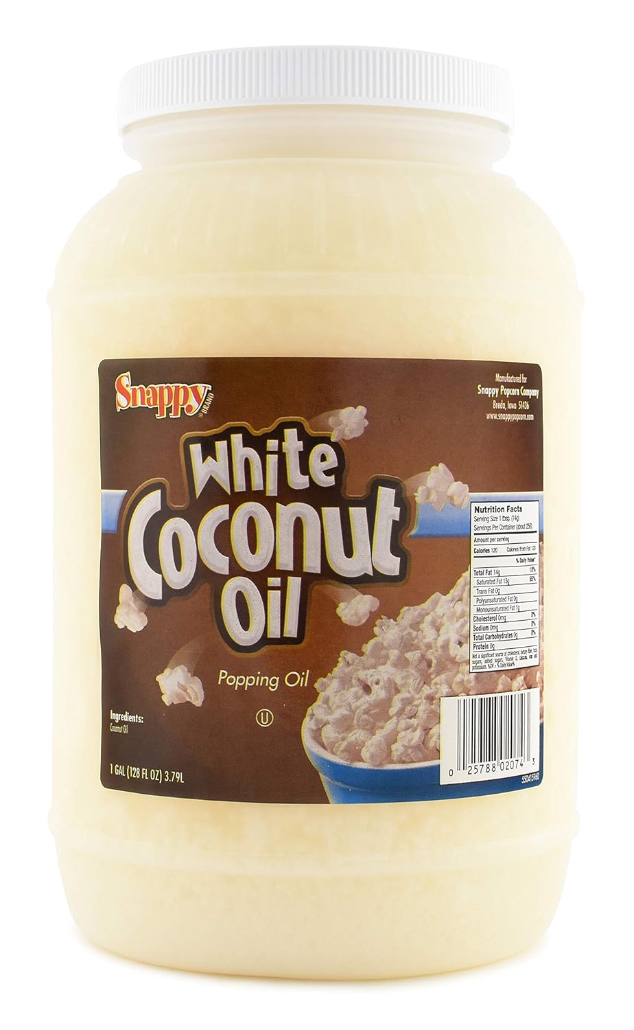 Snappy White Coconut Oil, 1 Gallon