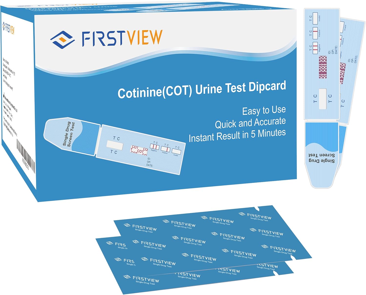 Nicotine Testing kit at Home - Highly Sensitive Nicotine Continine Tobacco Urine Test Strips Detection at 200 ng/ml - Accurate Rapid Nicotine Urine Test Kit [15 Pack]