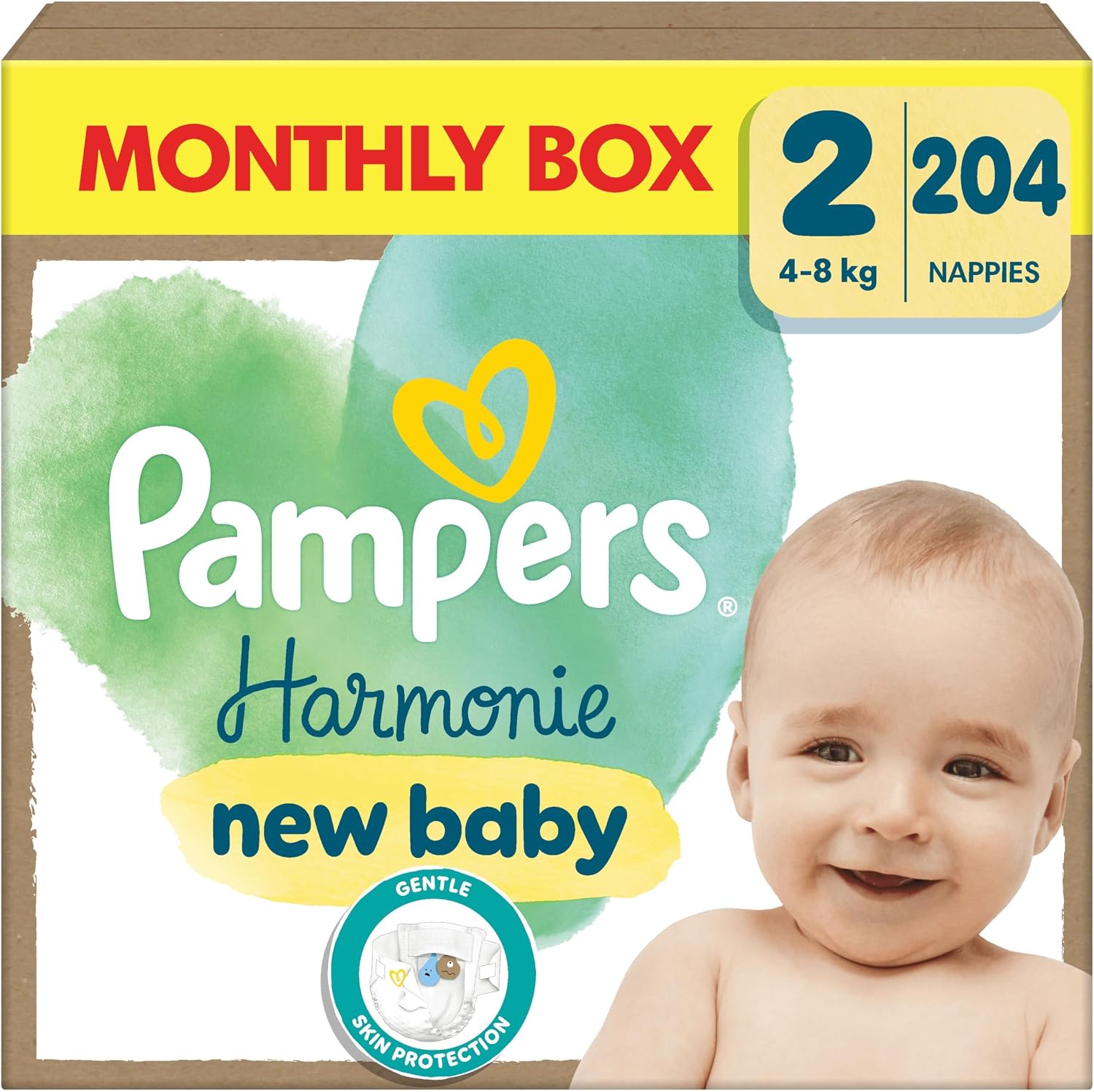 Pampers Harmonie Nappies Size 2 Monthly Box