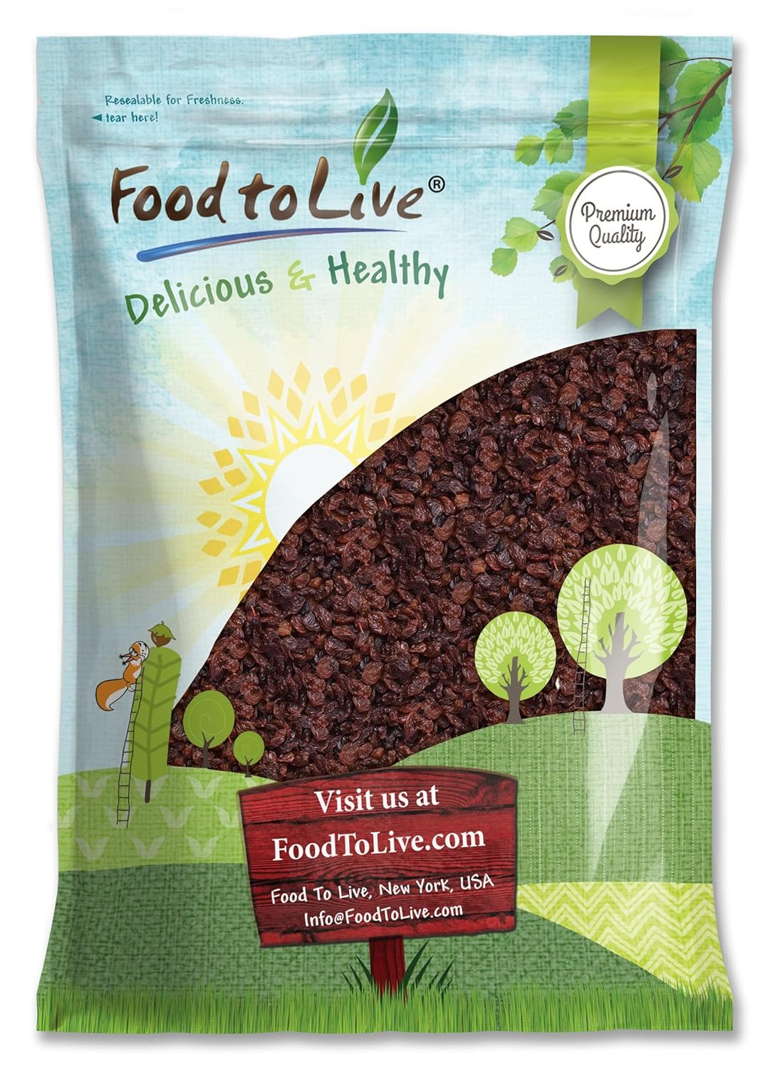 Food to Live Sultana Raisins, 8 Pounds – Natural Dried Grapes for Baking, Snacking, and Trail Mixes. No Sugar Added, Unsulfured, Lightly Coated with Sunflower Oil. Perfect Pantry Staple