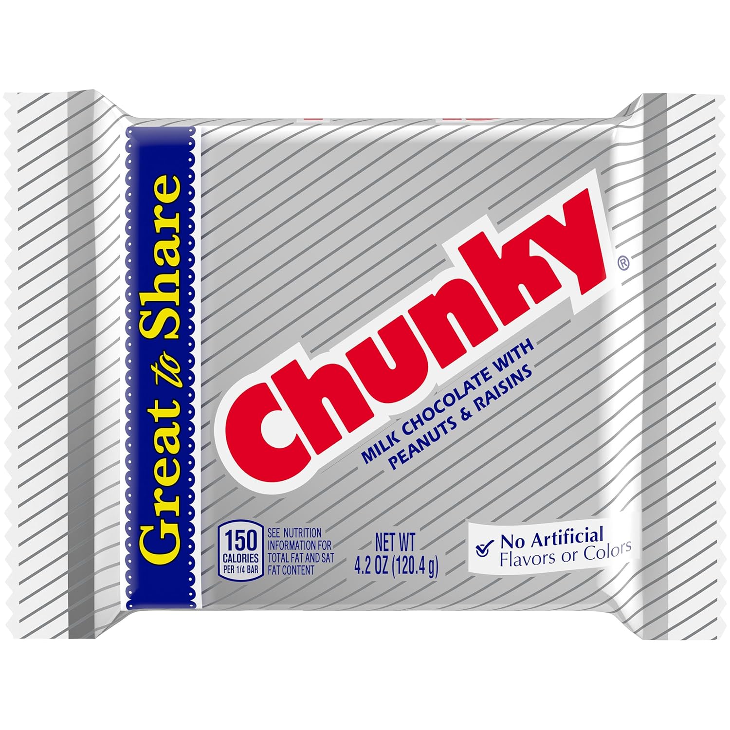 Chunky Giant Milk Chocolate Candy Bar, 12 Count, Bulk Individually Wrapped Ferrero Candy, 4.2 oz