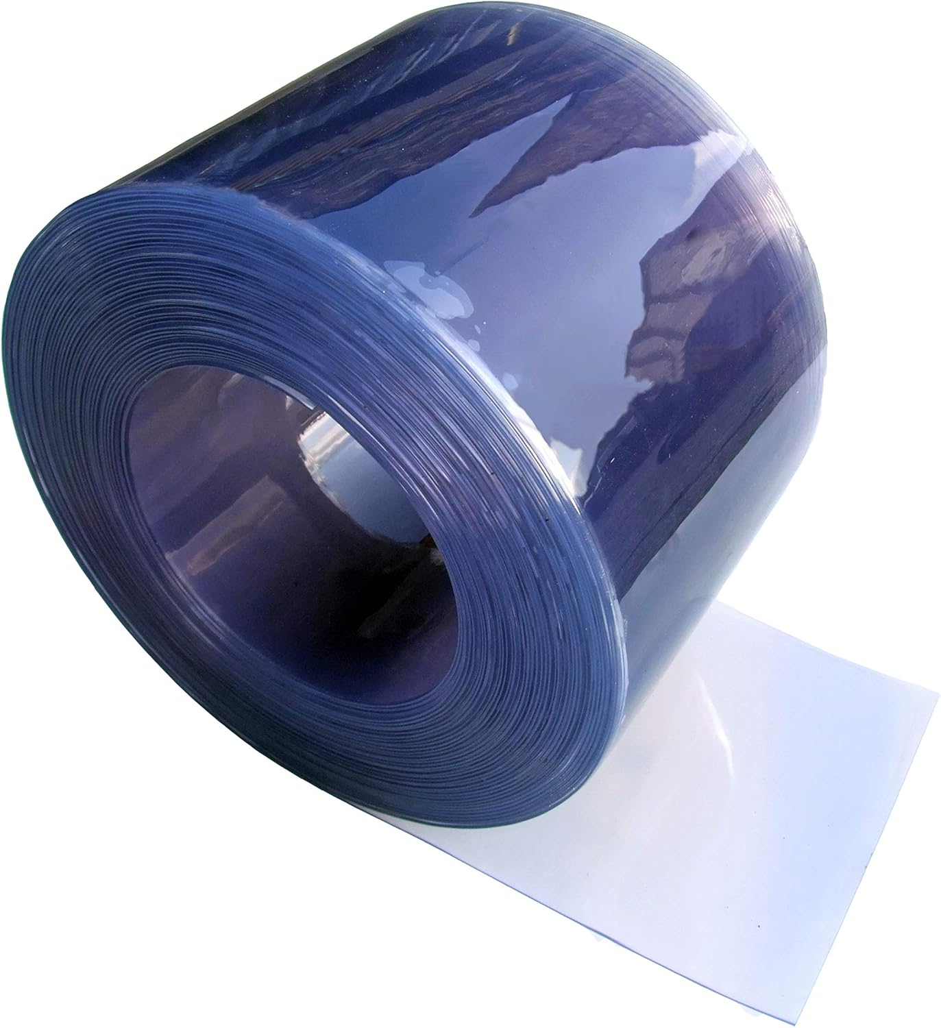 Clear Flexible PVC Door Strip/Curtain - 400mm Wide x 4mm Thick - 25m Roll
