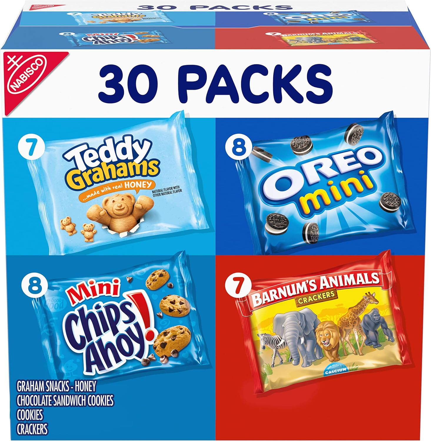 Nabisco Team Favorites Variety Snack Pack, 1 Oz., 30 Count