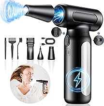 Compressed-Air-Duster-Mini-Blower- Turbo Fan- 300000RPM Electric Duster- Keyboard Cleaning kit- No Canned- Replace Compressed air can- Jet Dry Blower- Car Dryer air Blower- Pc dusters for Cleaning