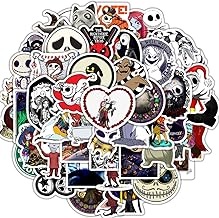 The Nightmare Before Christmas Thriller Horror Style Toy Stickers (50 PCS) Funny Tim Burton's Stickers for Teens, Girls, Kids - Halloween Theme Stickers for Waterbottles,Laptop,Phone (Halloween)