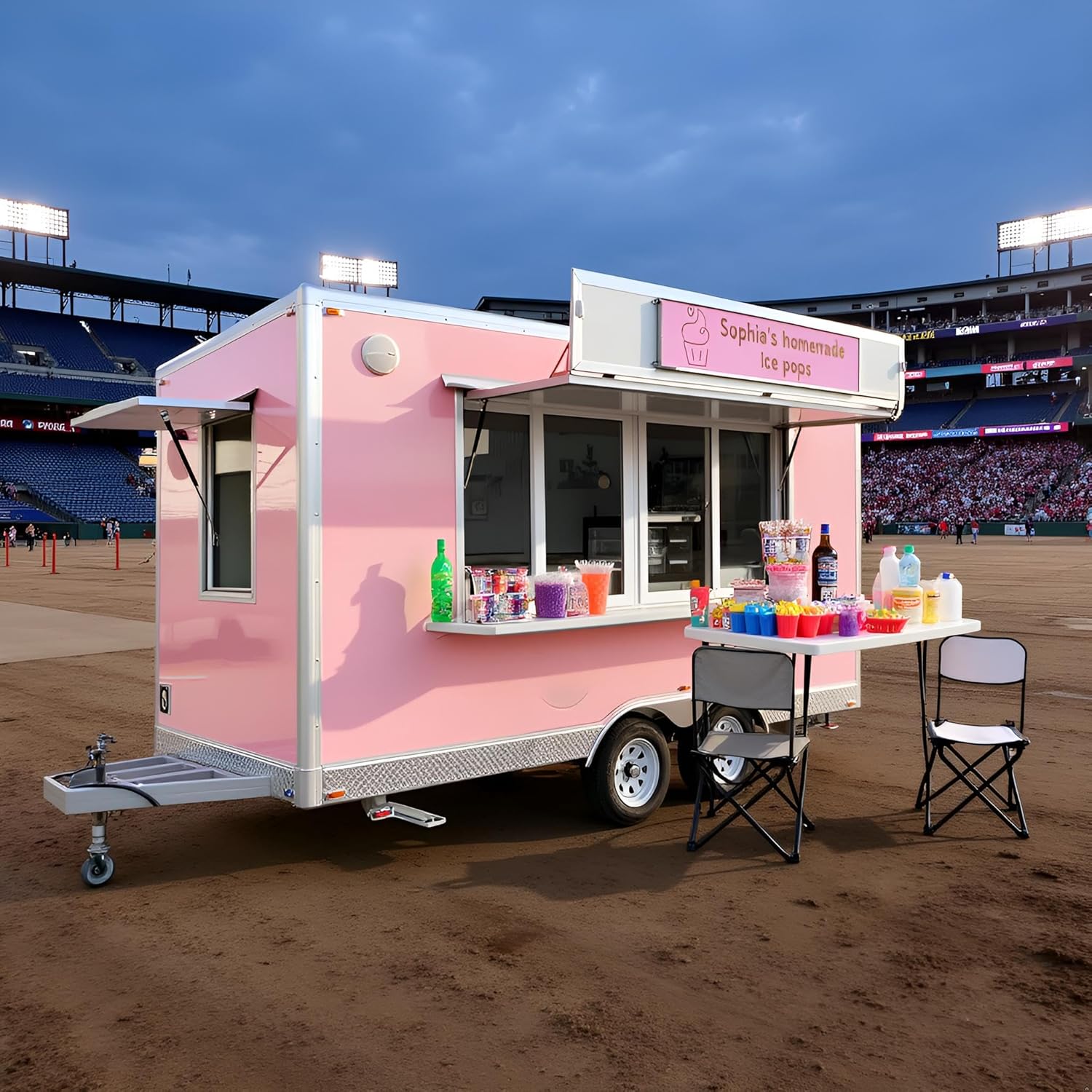 Fast Concession Trailer for Sale Small Food Trailer with Full Kitchen Coffee Truck Equipment Hot Dog Vending Cart for Commercial Use