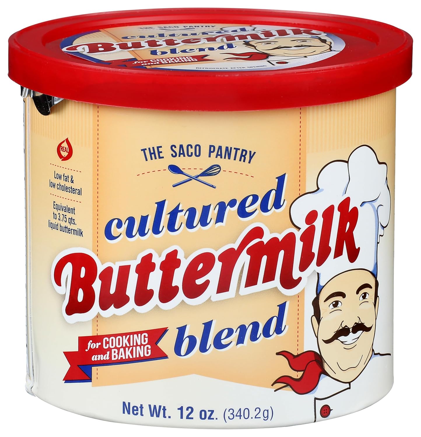 Saco Cultured Buttermilk for Cooking and Baking, Powdered, 12 oz