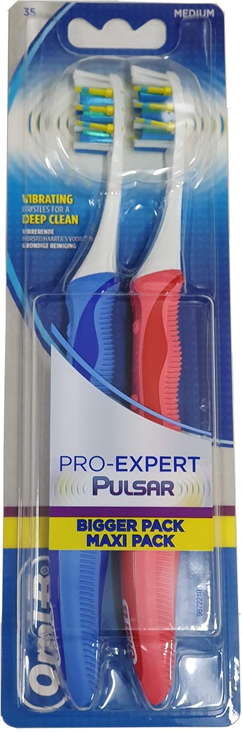 Pro Expert by Oral-B Pulsar Vibrating Toothbrush Twin Pack