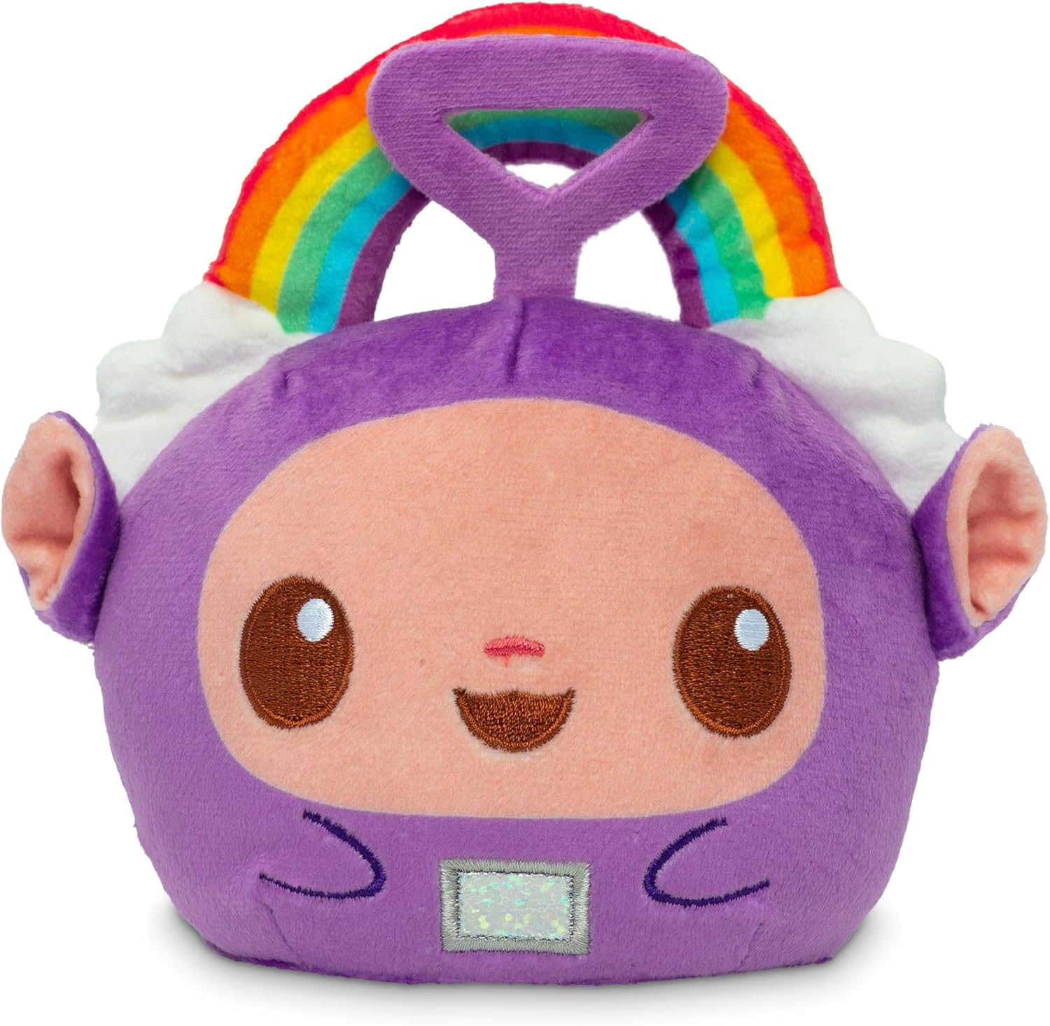 Teeturtle Teletubbies Reversible Tinky Winky Plushie 4" - Cute Kawaii Soft Stuffed Animal