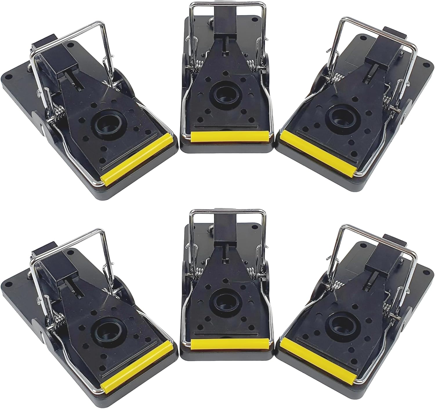 ROSHIELD 6 x Mouse Trap, 6 Pack Heavy Duty Reusable Snap Traps that Kill Instantly, High Sensitive Mice Catcher UK, Safe and Effective Rodent Trap for Indoors and Outdoors, Easy Set-up & Clean