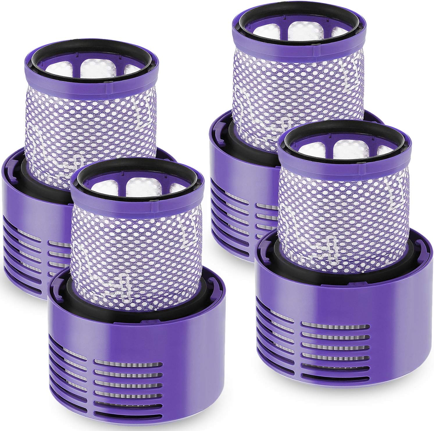 4 Pack V10 Filters Replacement for Dyson Cyclone Series