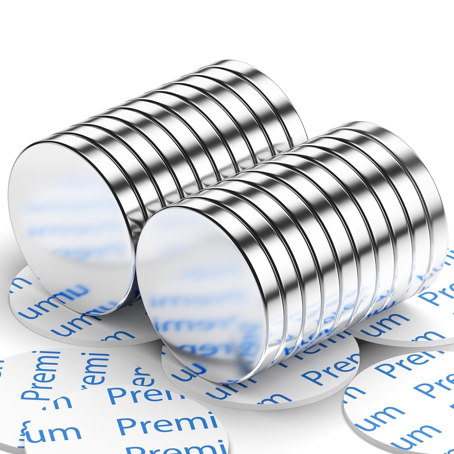 FINDMAG Super Strong Magnets, 20 Pcs 15 mm x 2 mm Neodymium Magnets Fridge Magnets Disc Magnets Strong Whiteboard Magnets Craft Magnets for Whiteboard, Magnets for Crafts, Photos, Tools, DIY