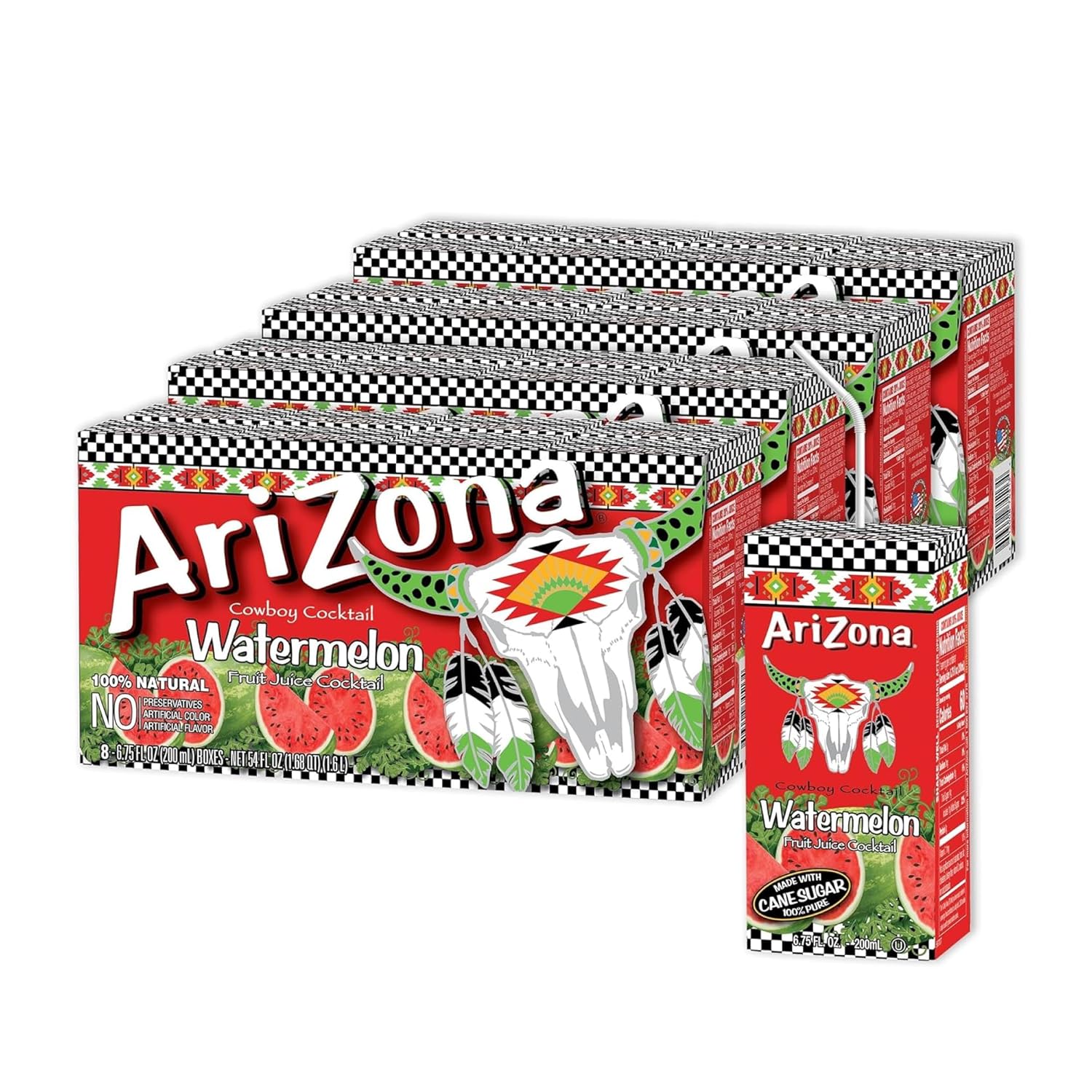 Arizona Watermelon Drink, 6.75 fl oz Tetra Box (Pack of 32)