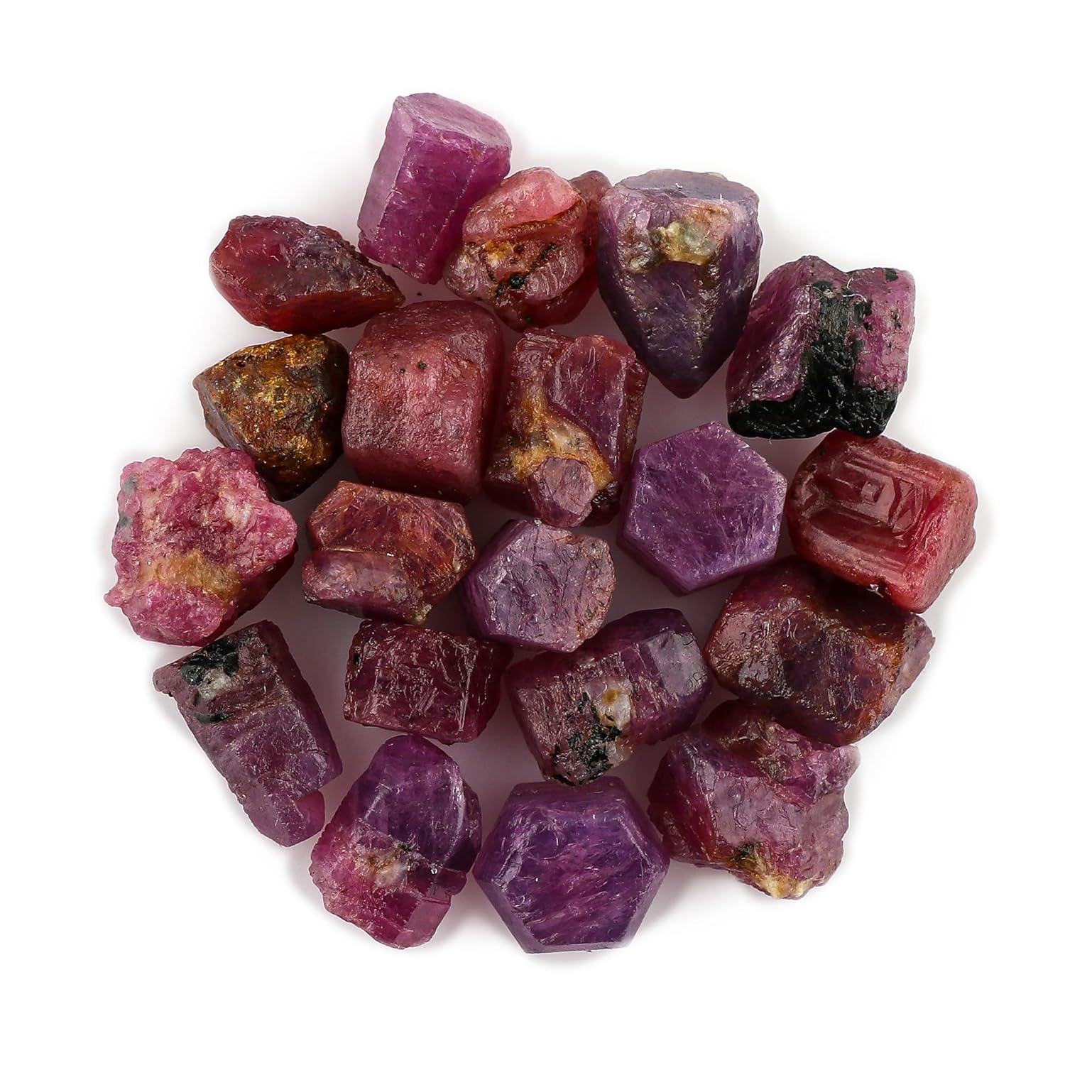 25 carats Raw Ruby Rough Gemstone, Natural Crystals, Healing Stones, Wholesale Bulk Lot, Jewelry Making Stones Supply, Stone, 6 to 10mm, 4 to 6pcs