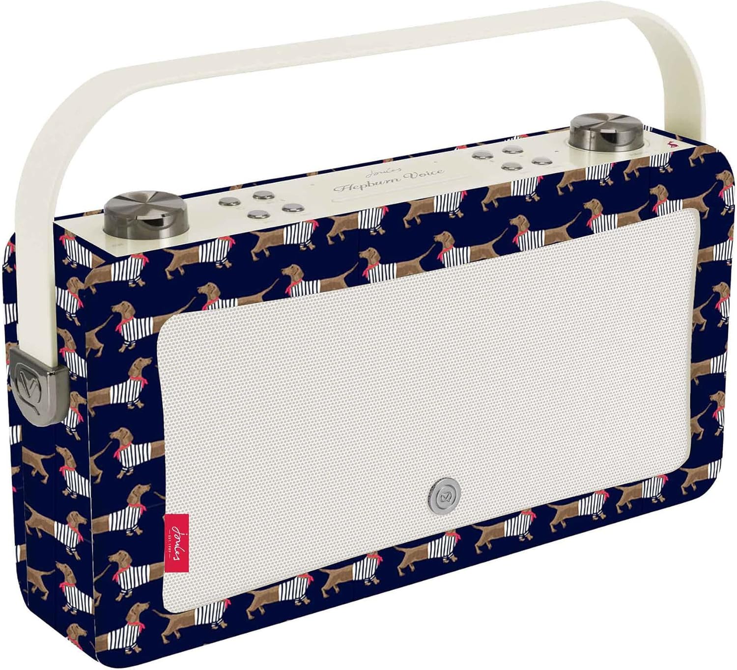 VQ Joules Hepburn Voice Smart Portable Bluetooth Speaker with Amazon Alexa Voice Control 20W Wireless Speakers with Bluetooth. Rechargeable Speaker with 8-Hour Playtime - Sausage Dog