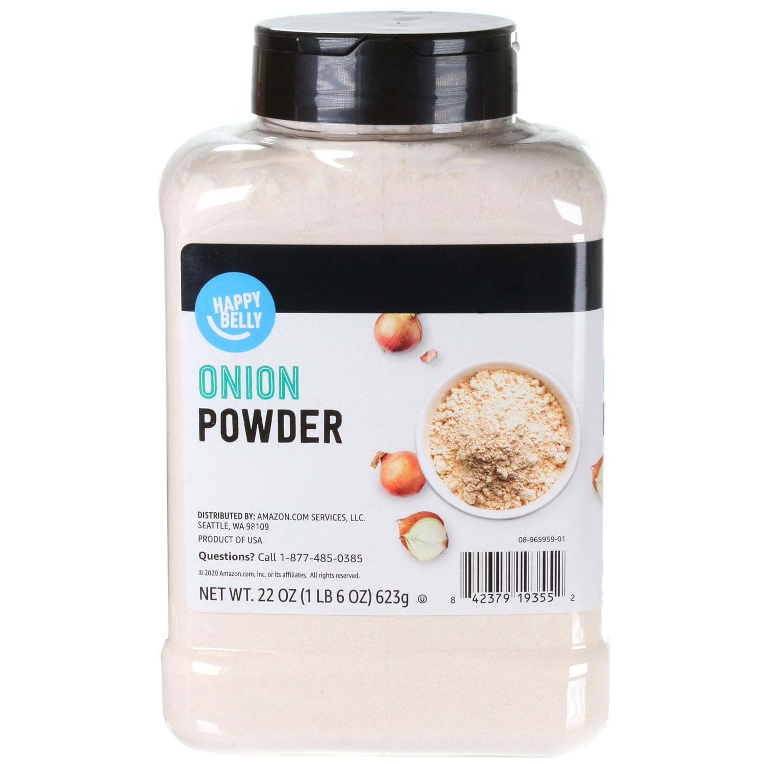 Amazon Brand - Happy Belly Onion Powder, 1.38 pound (Pack of 1)