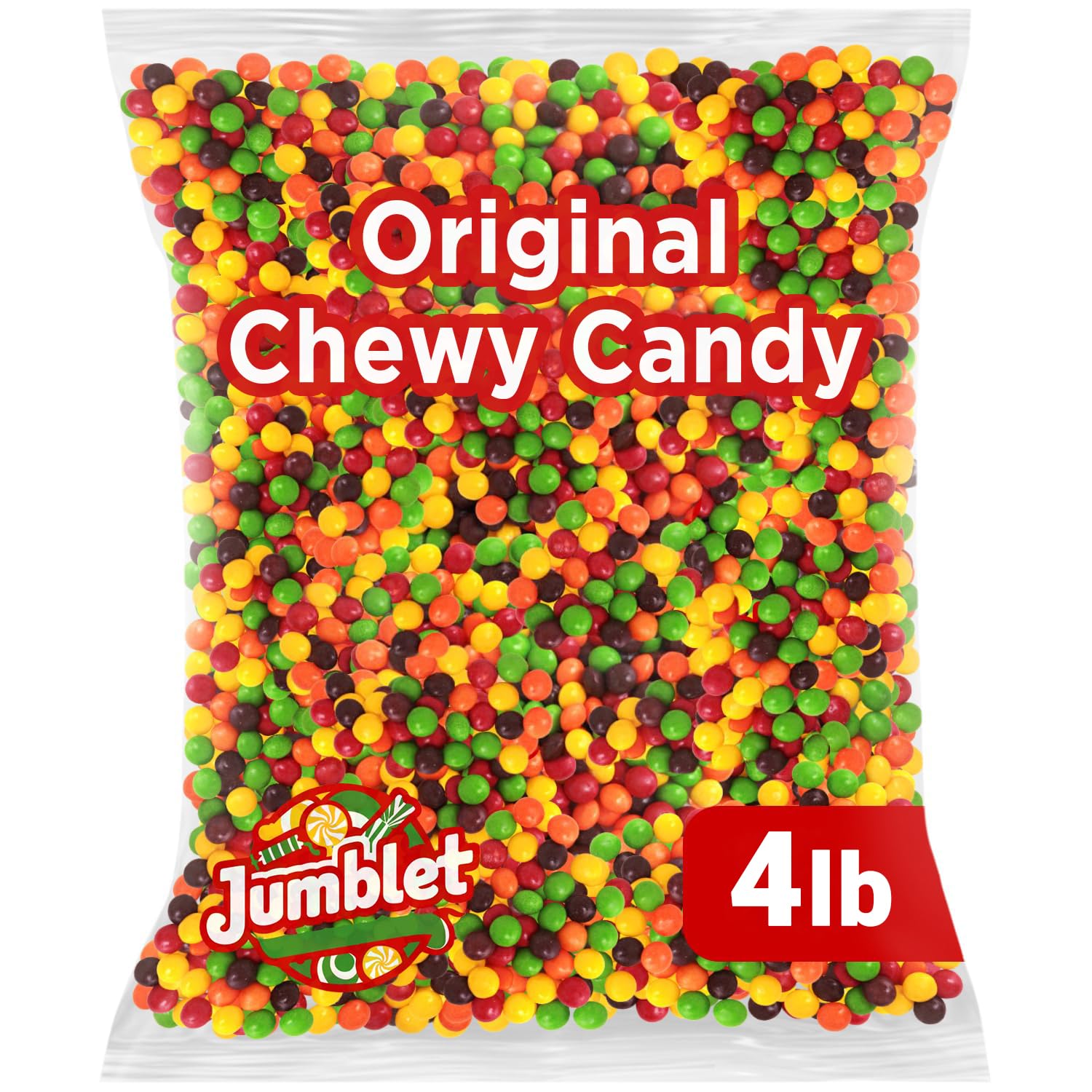 Original Chewy Candy, 4lb Bulk Pack Bag of Candies for Parties, Movie Nights and Sharing with Friends and Family, Perfect Vending Machine Candy