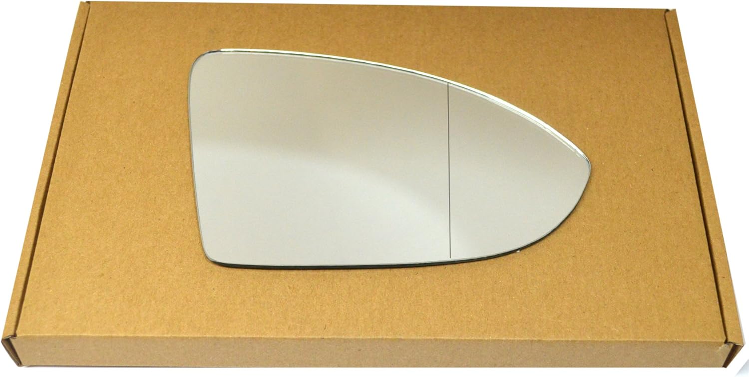 Less4spares Replacement Wing Door Mirror Glass Compatible with VW Golf mk7 2013-2020 STICK-ON (Wide Angler - with Blind Spot, Right Driver Side)