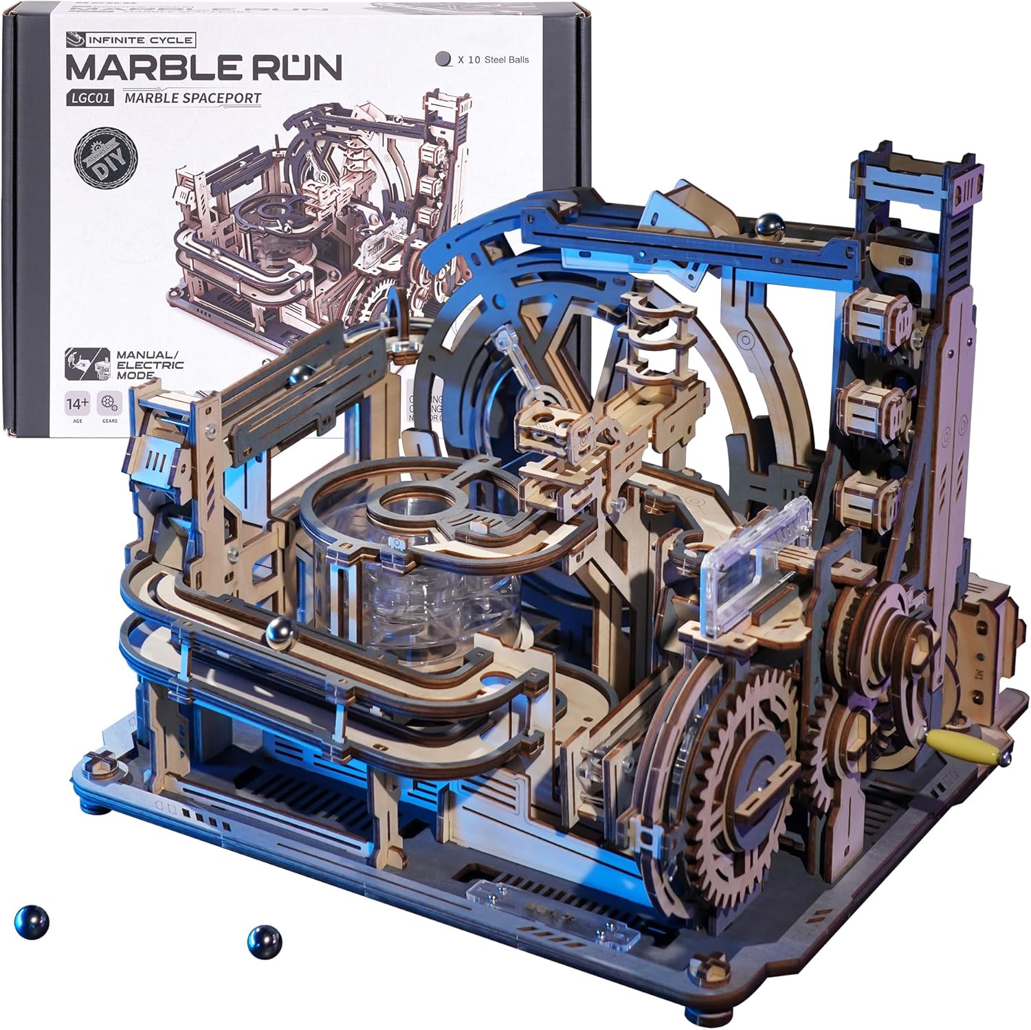 RoWood 3D Puzzles for Adults,Wooden Puzzles for Adults,Marble Run Model Kits,3D Wooden Marble Run,Gifts for Adults&Teens