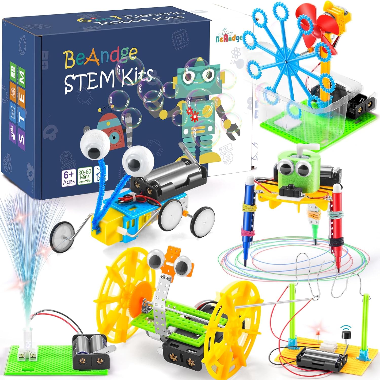 STEM Robotics Science Kits for Kids Age 8-12 8-10, STEM Toys for Boys Girls 6-8, Build Robot Building Kit Science Experiments Engineering Projects STEAM Activities Gifts 6 7 8 Year Old Boy Toys Crafts