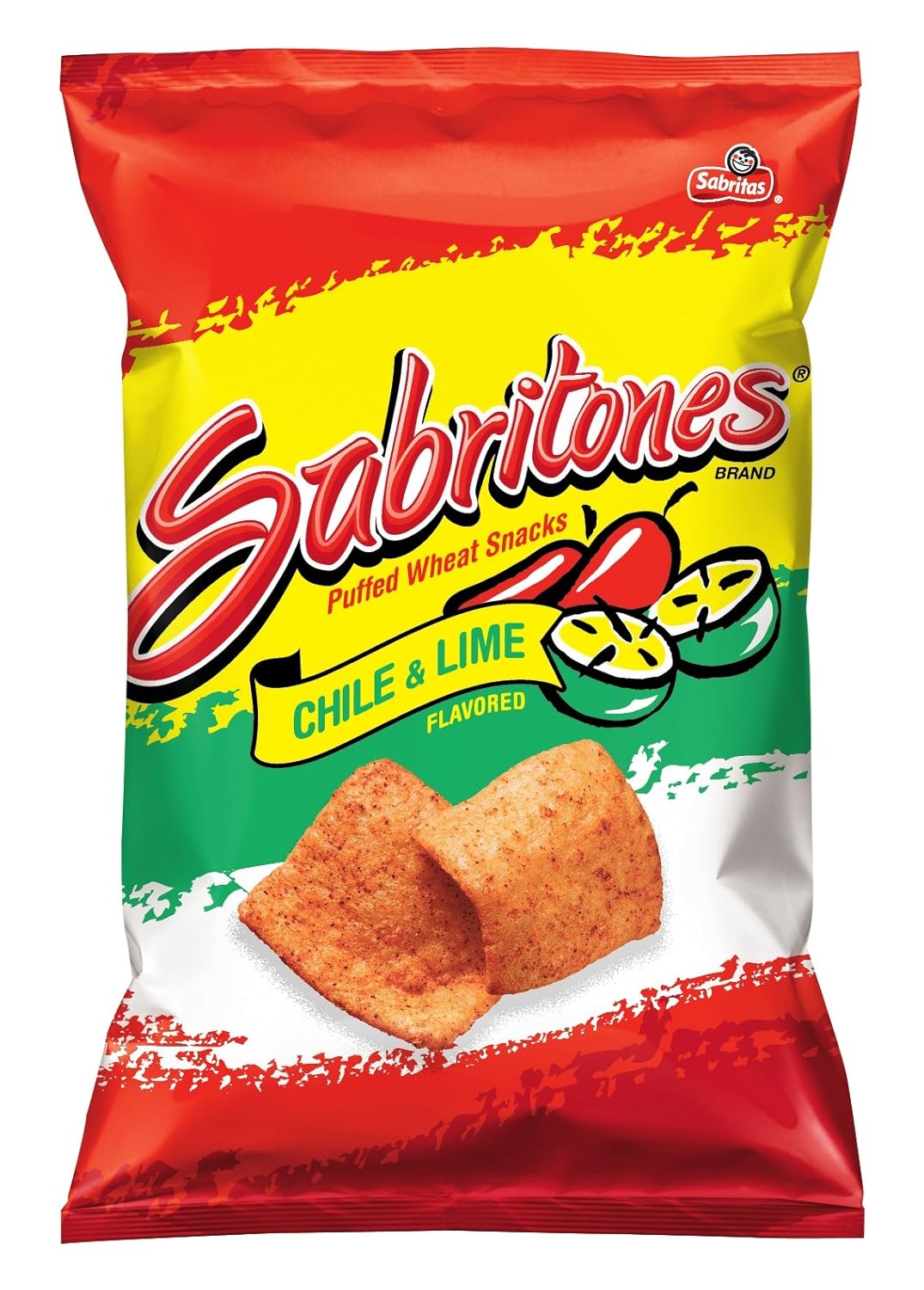 Sabritones Corn Chips, Lime, 2.125 Ounce (Pack of 15)