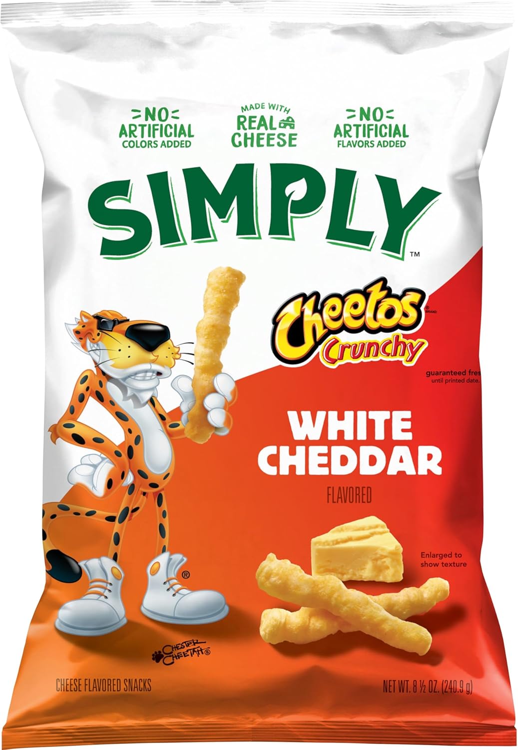 Simply Cheetos Crunchy White Cheddar Puffed Snacks - 8.5oz