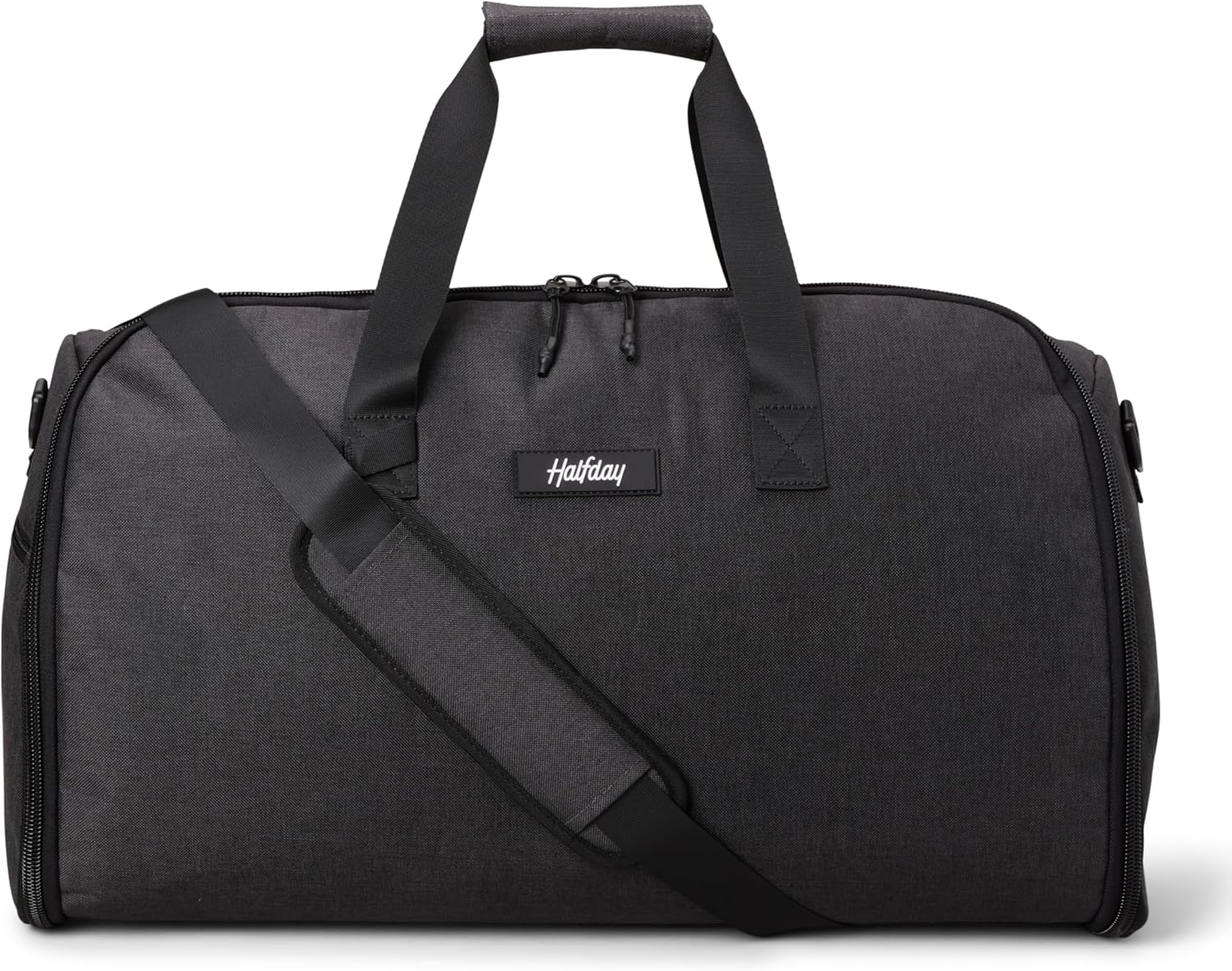 Convertible Garment Duffel Bag 45L – 2-in-1 Carry-On Suit Travel Bag with Wrinkle-Free Hanging Compartment, Shoe Pockets & Trolley Sleeve – Weekender for Business Trips, Weddings & Getaways – Shadow