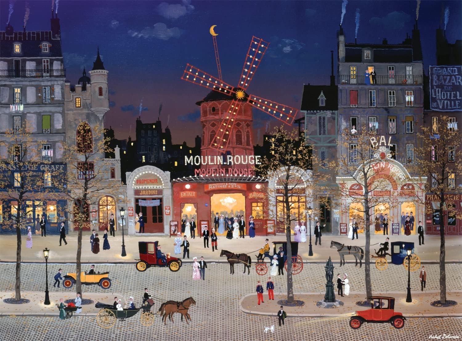 Buffalo Games - Michel Delacroix - Le Moulin Rouge - 1000 Piece Jigsaw Puzzle Age 14+