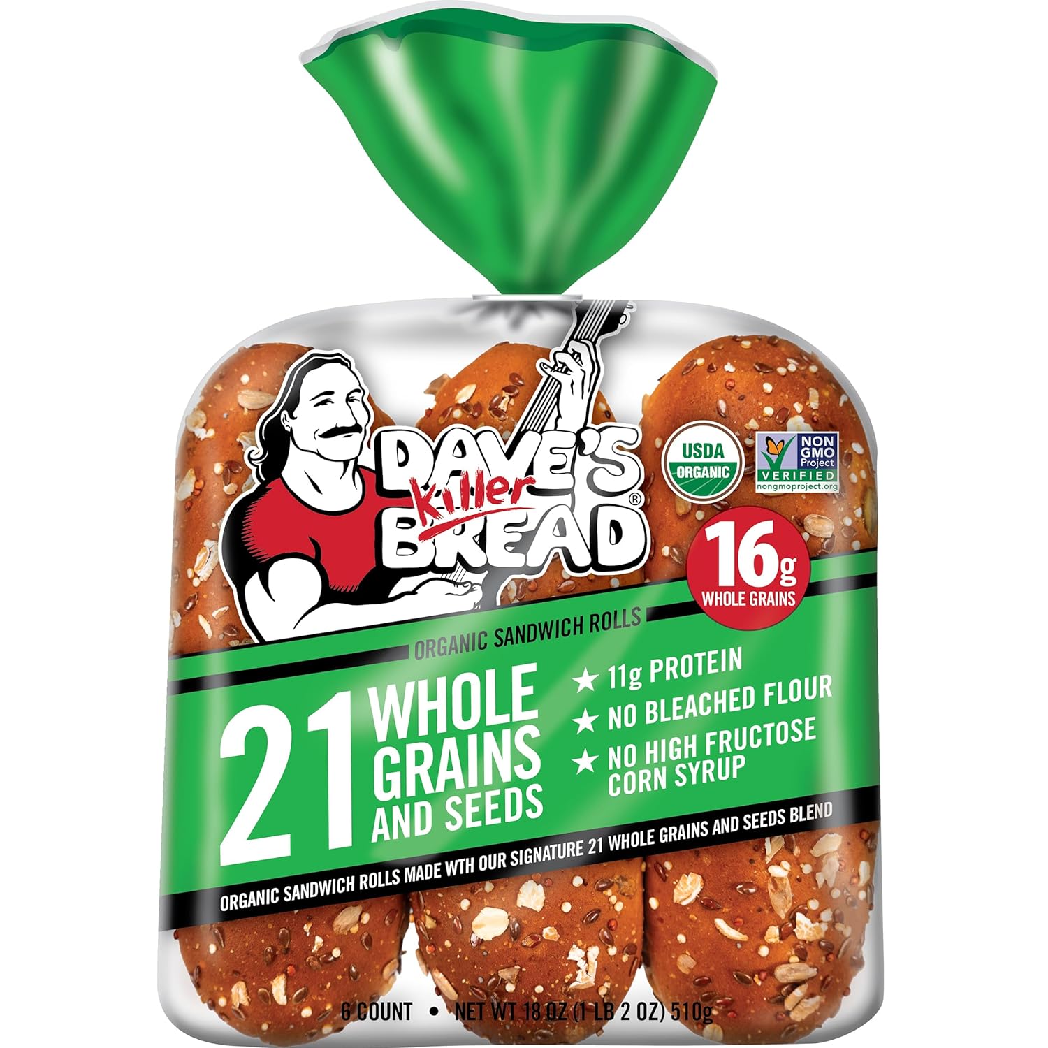 Dave's Killer Bread 21 Grain Organic Sandwich Rolls