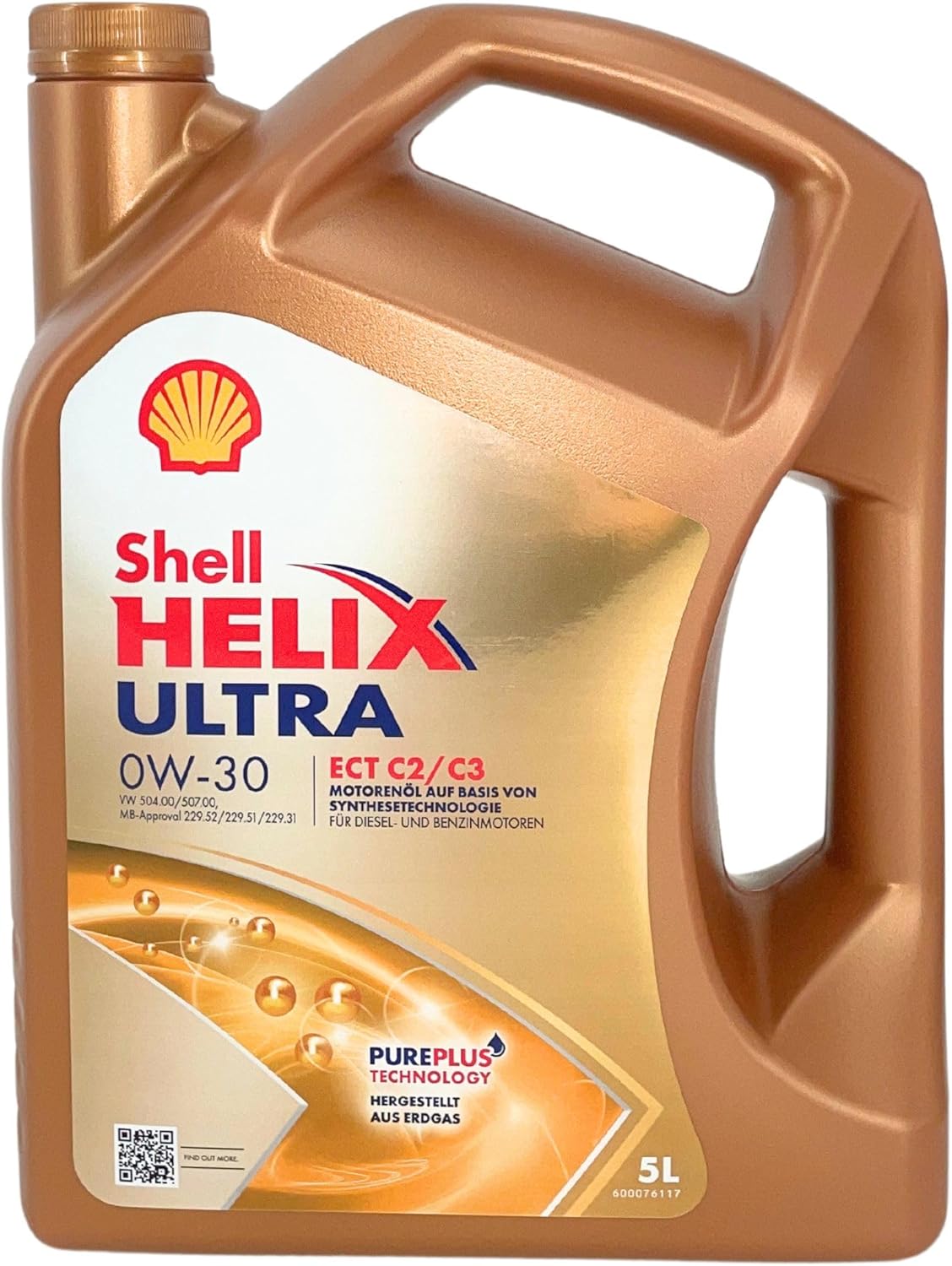 Shell 600068836 Helix Ultra ECT C2 C3 0w-30 Engine Oil